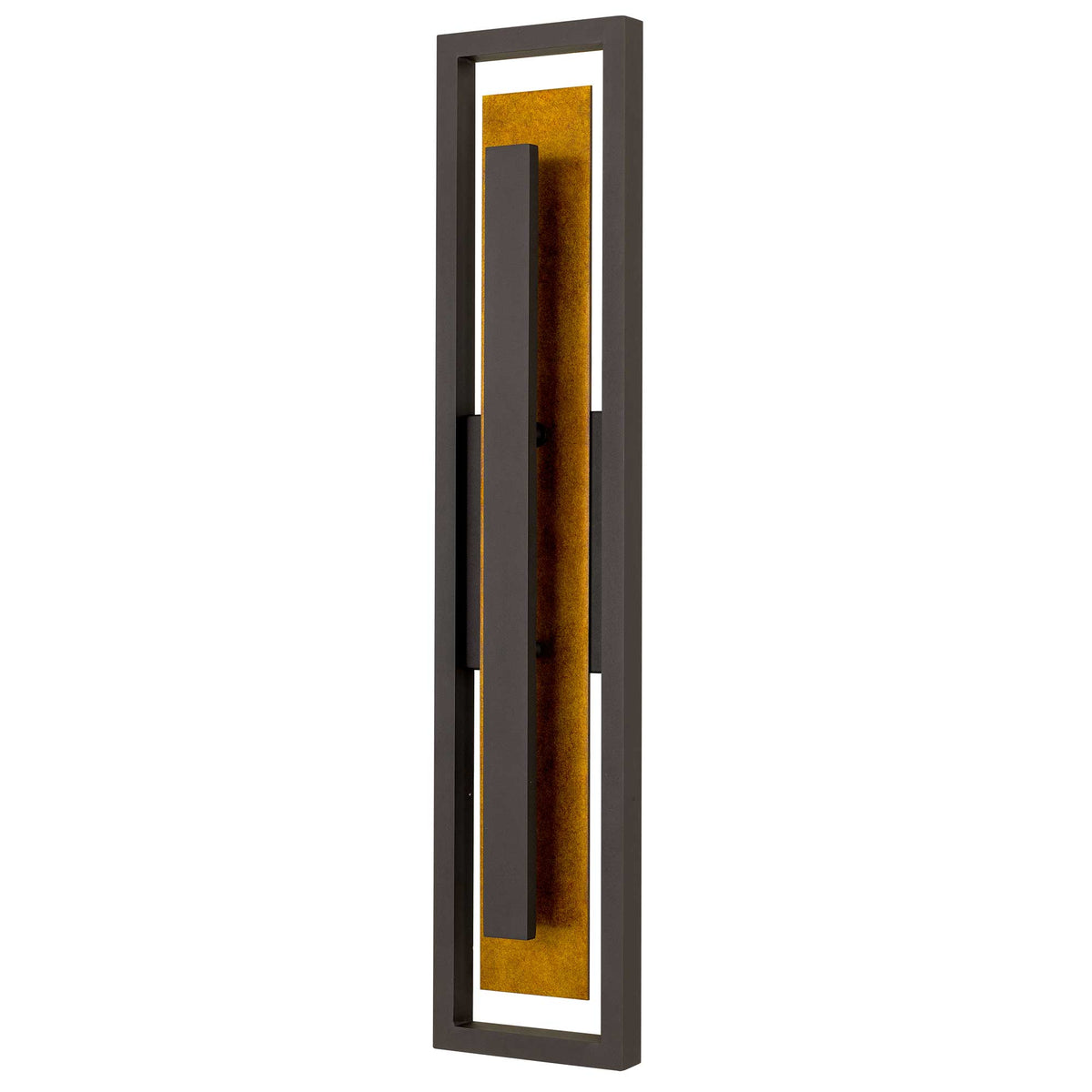 32-Inch Dark Bronze Panels Outdoor LED Wall Sconce