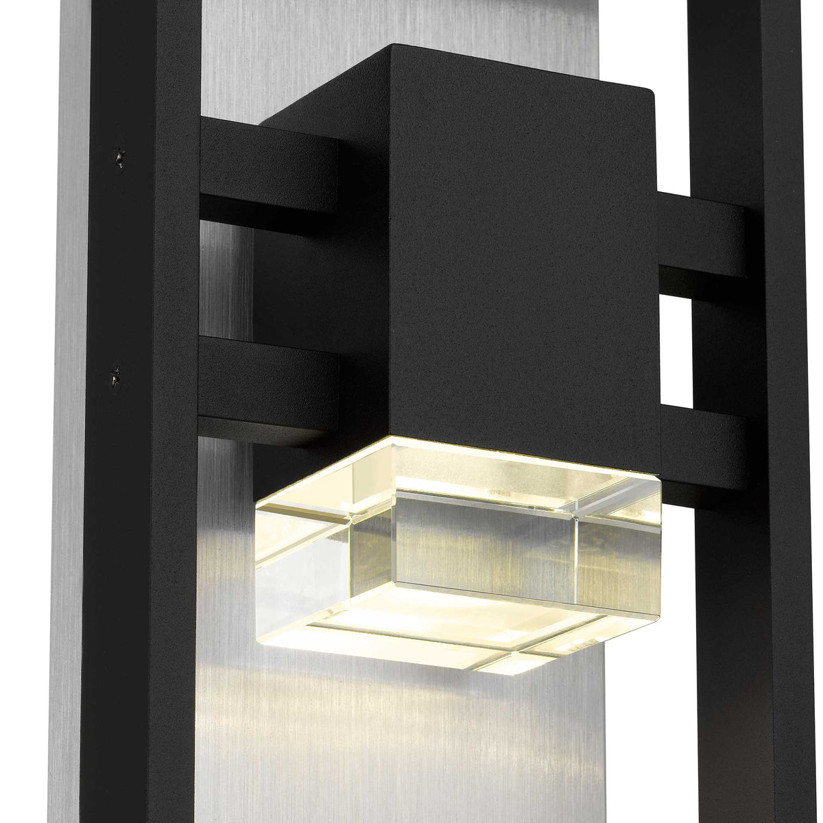 12-Inch Sand Black Mars Outdoor LED Wall Sconce