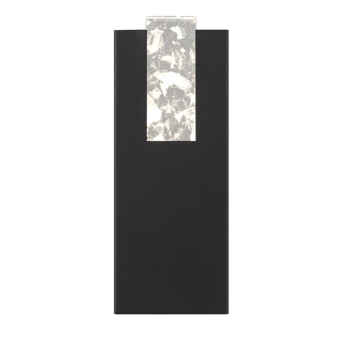 12.75-Inch Sand Black Mille Outdoor LED Wall Sconce