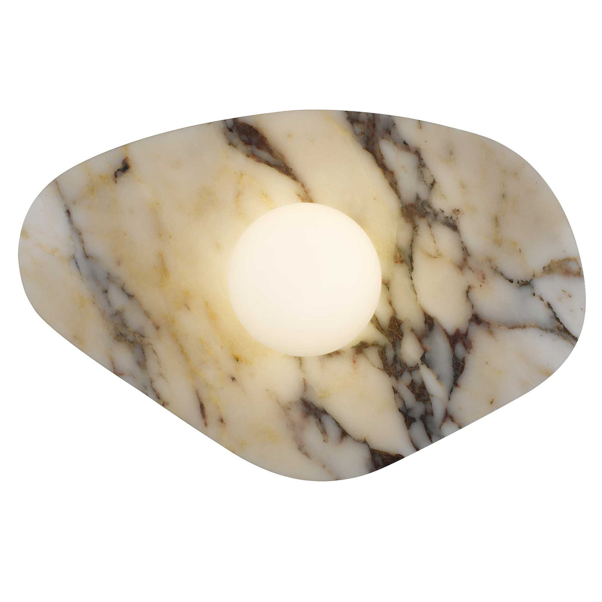 12-Inch White Marble Tenere Outdoor LED Wall Sconce
