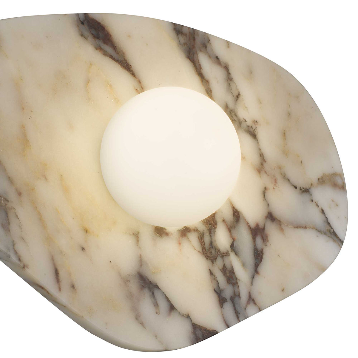 12-Inch White Marble Tenere Outdoor LED Wall Sconce