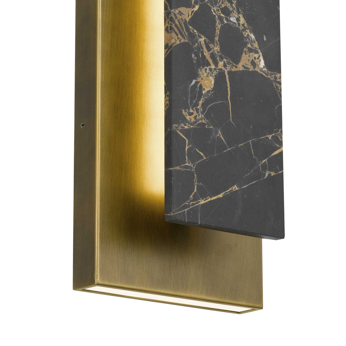 24-Inch Painted Antique Brass Zoey Outdoor LED Wall Sconce