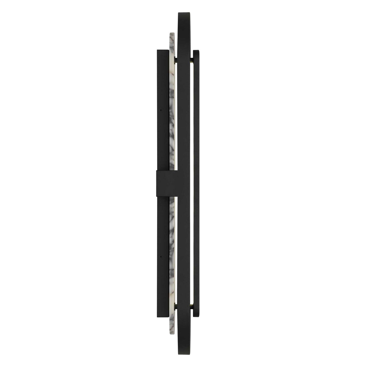 36-Inch Sand Black Roundabout Outdoor LED Wall Sconce
