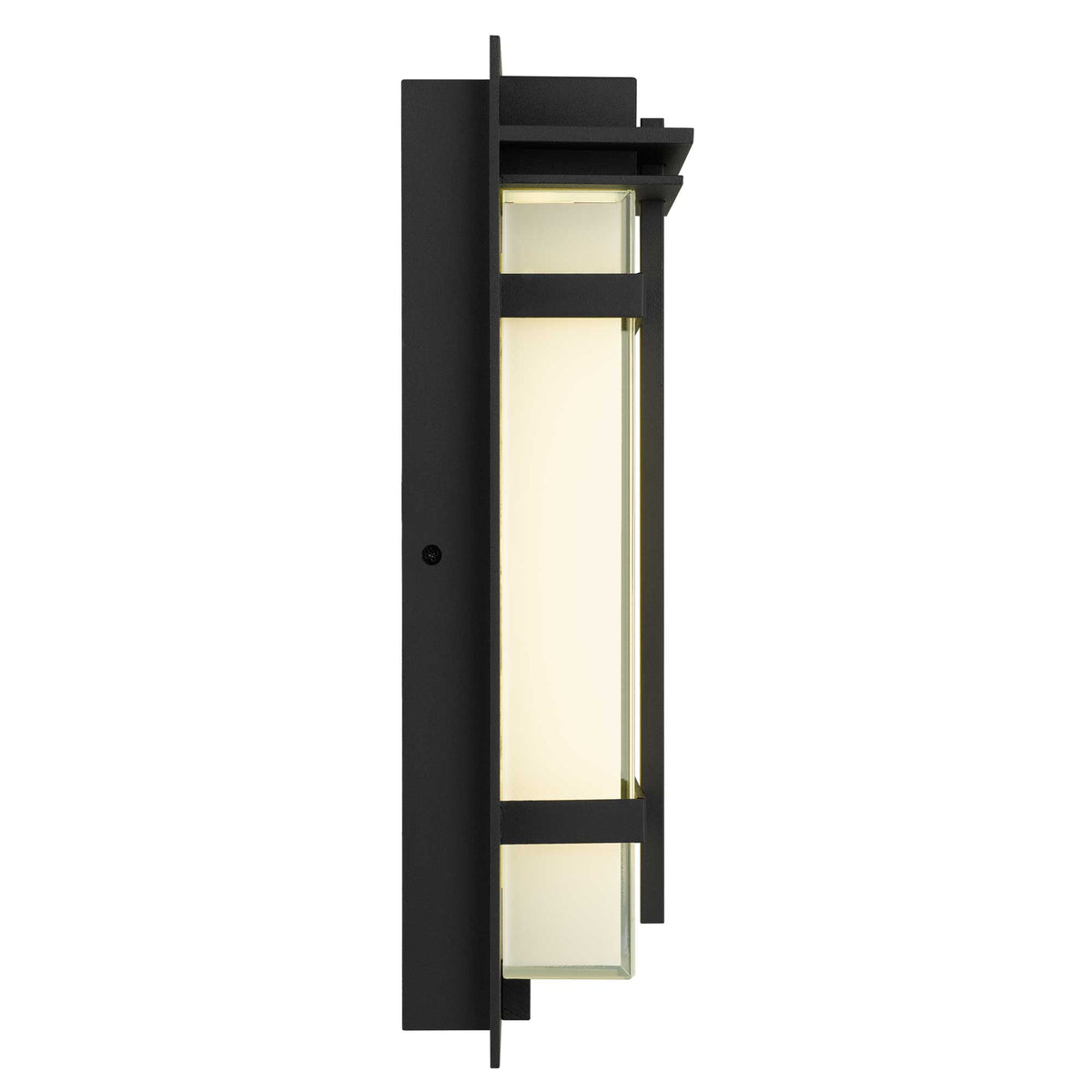 13.5-Inch Sand Black Frank Outdoor LED Wall Sconce
