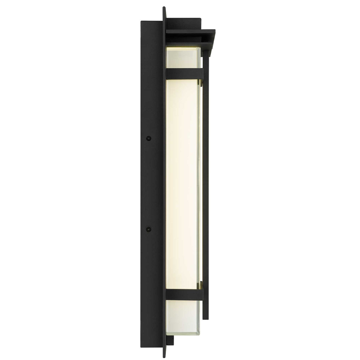 18-Inch Sand Black Frank Outdoor LED Wall Sconce