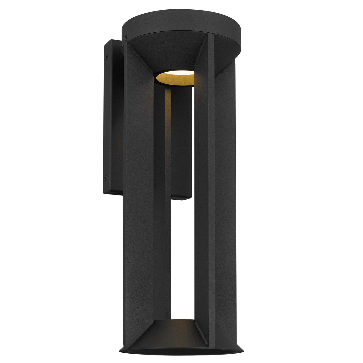 16-Inch Sand Black Aura Outdoor LED Wall Sconce