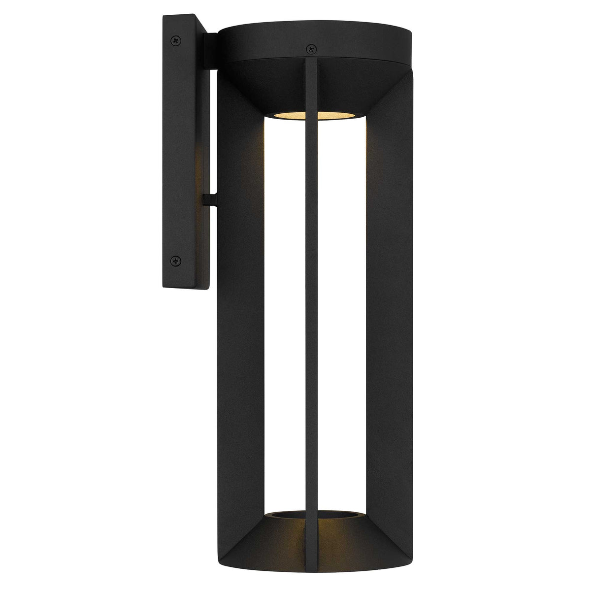 16-Inch Sand Black Aura Outdoor LED Wall Sconce