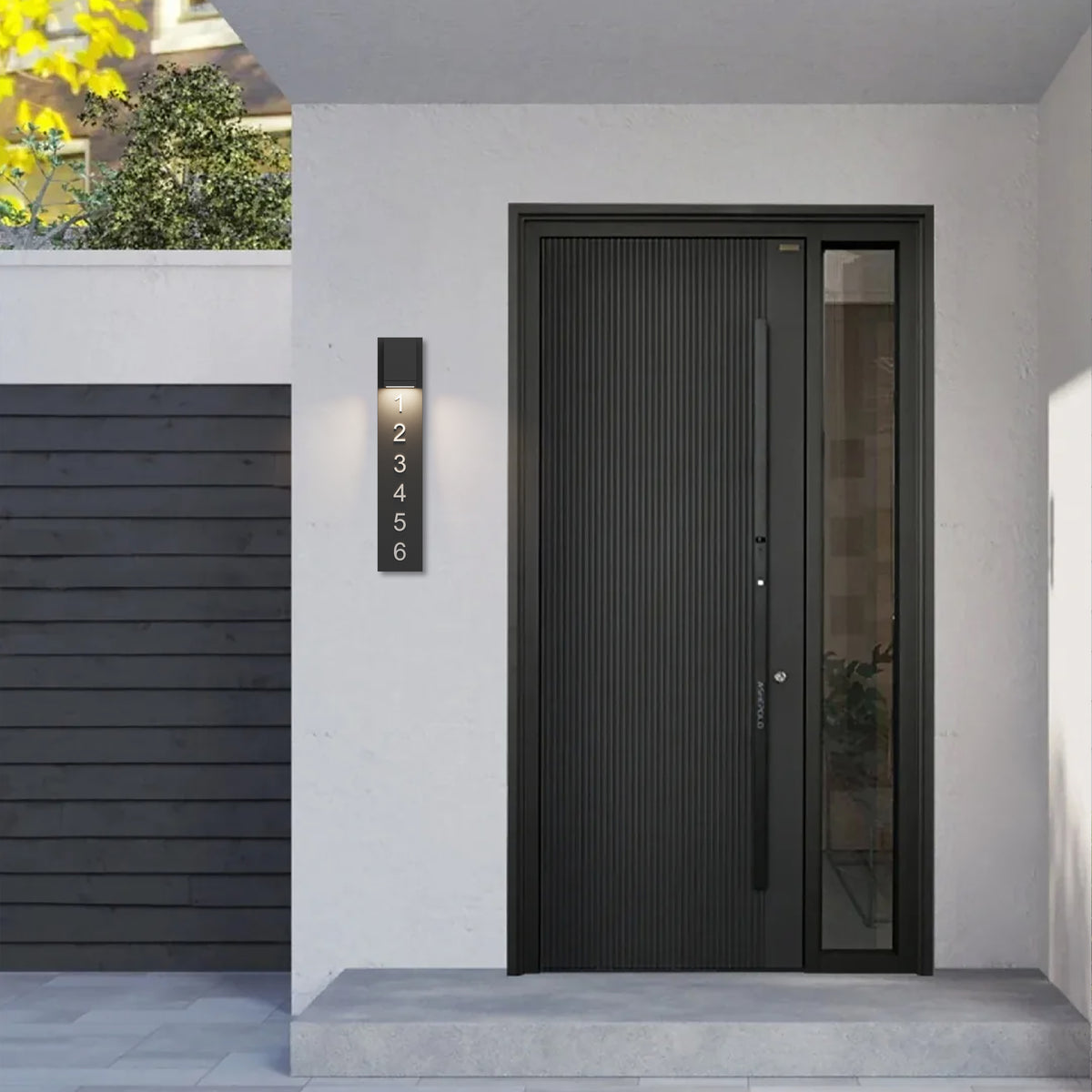 26-Inch Sand Black Bishop Outdoor LED Wall Sconce