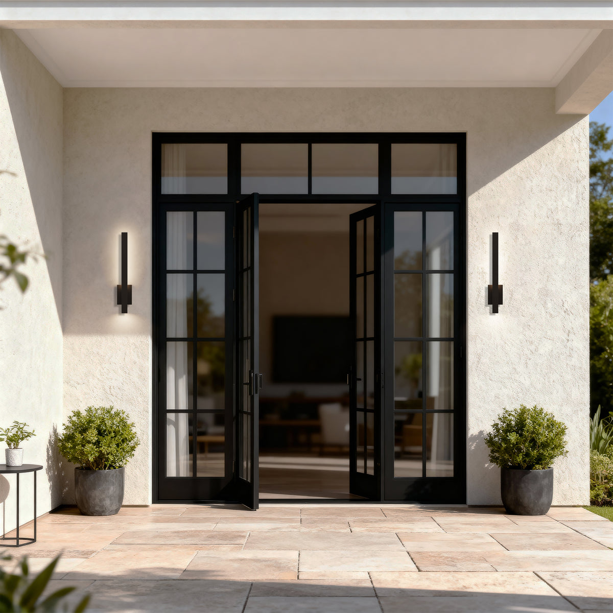 24-Inch Dark Bronze Oxide Lina Outdoor LED Wall Sconce