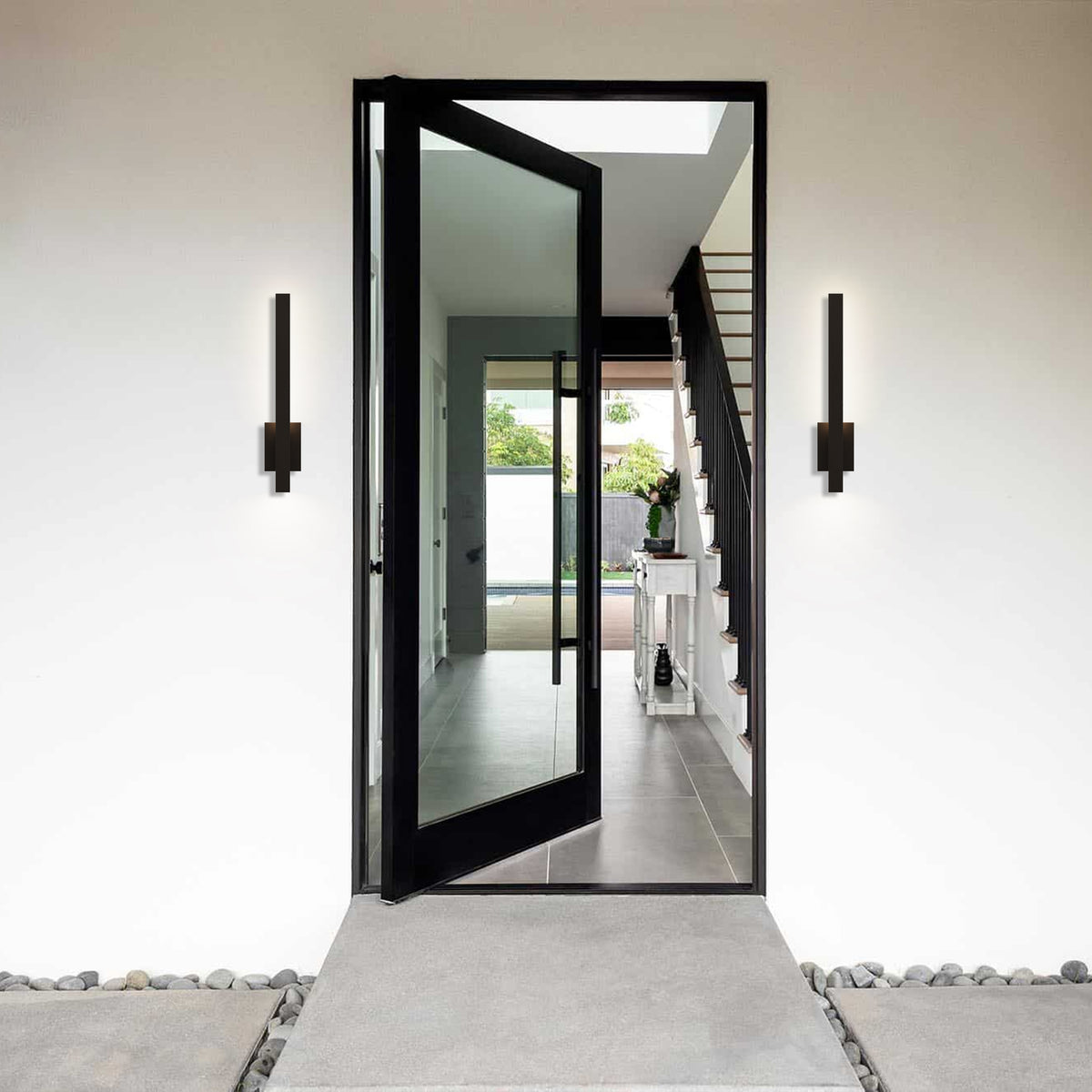 24-Inch Dark Bronze Oxide Lina Outdoor LED Wall Sconce