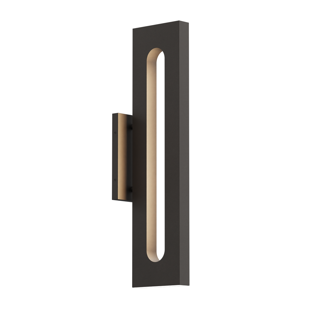 26-Inch Dark Bronze Oxide Loop Outdoor LED Wall Sconce