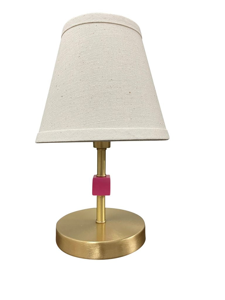 12-inch Bryson Satin Brass Orchid Accent Table Lamp
