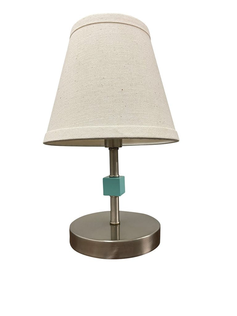 12-inch Bryson Satin Nickel Mint Accent Table Lamp