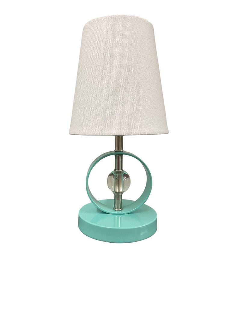 12.5-inch Bryson Satin Nickel Mint Accent Table Lamp