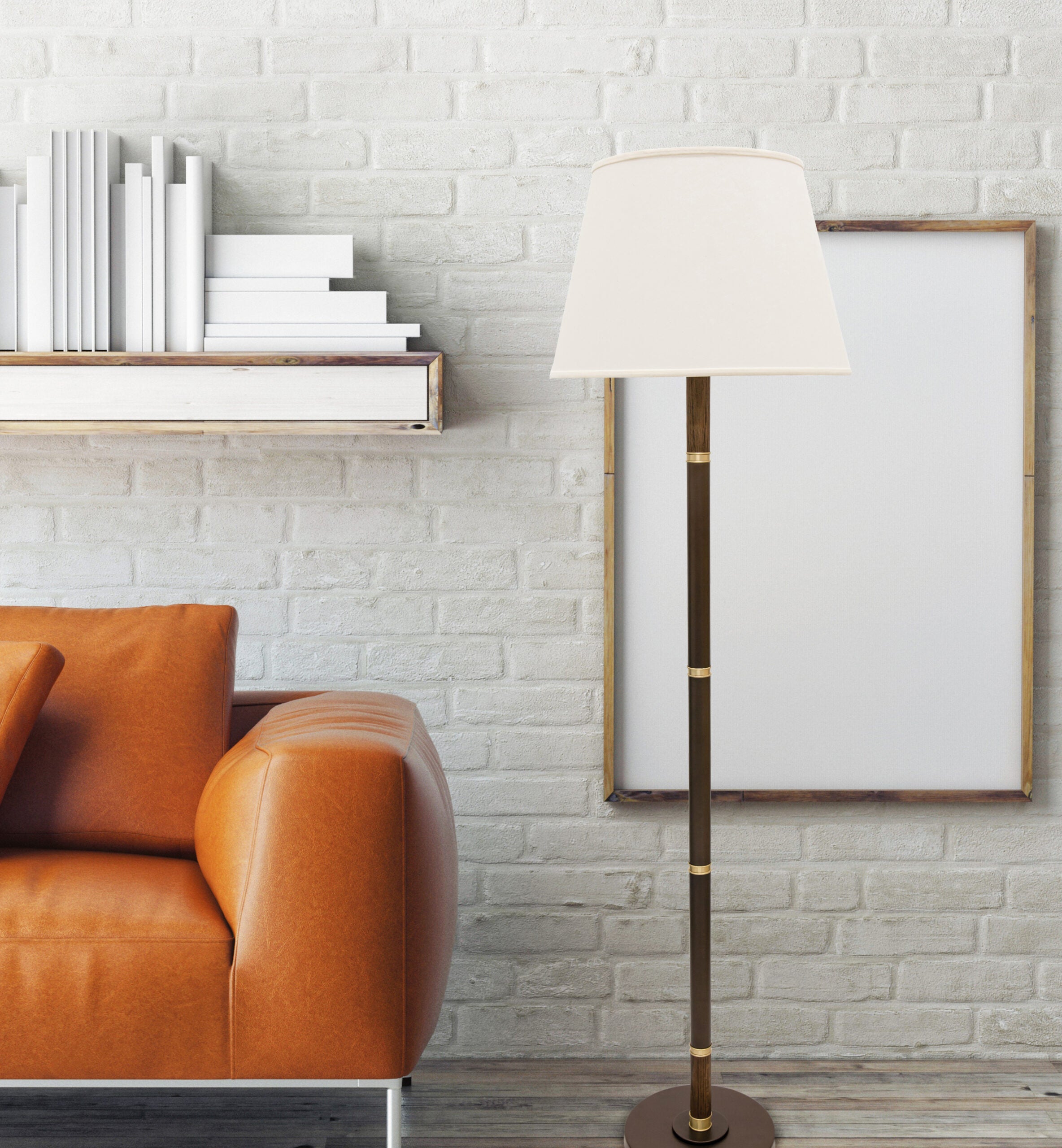 65-inch Barton Chestnut Bronze Floor Lamp
