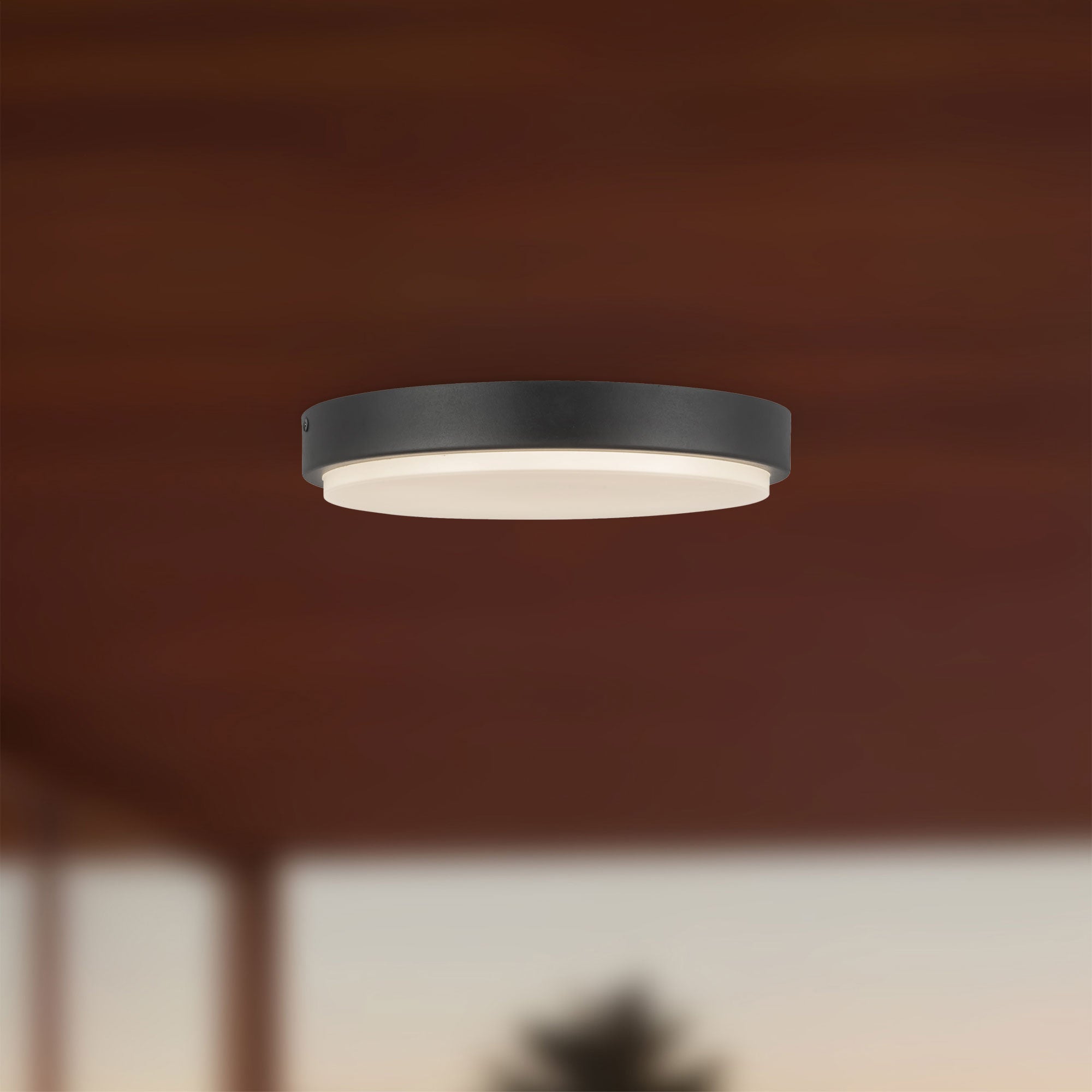 Bailey 11-in Aluminum Outdoor Flush Mount