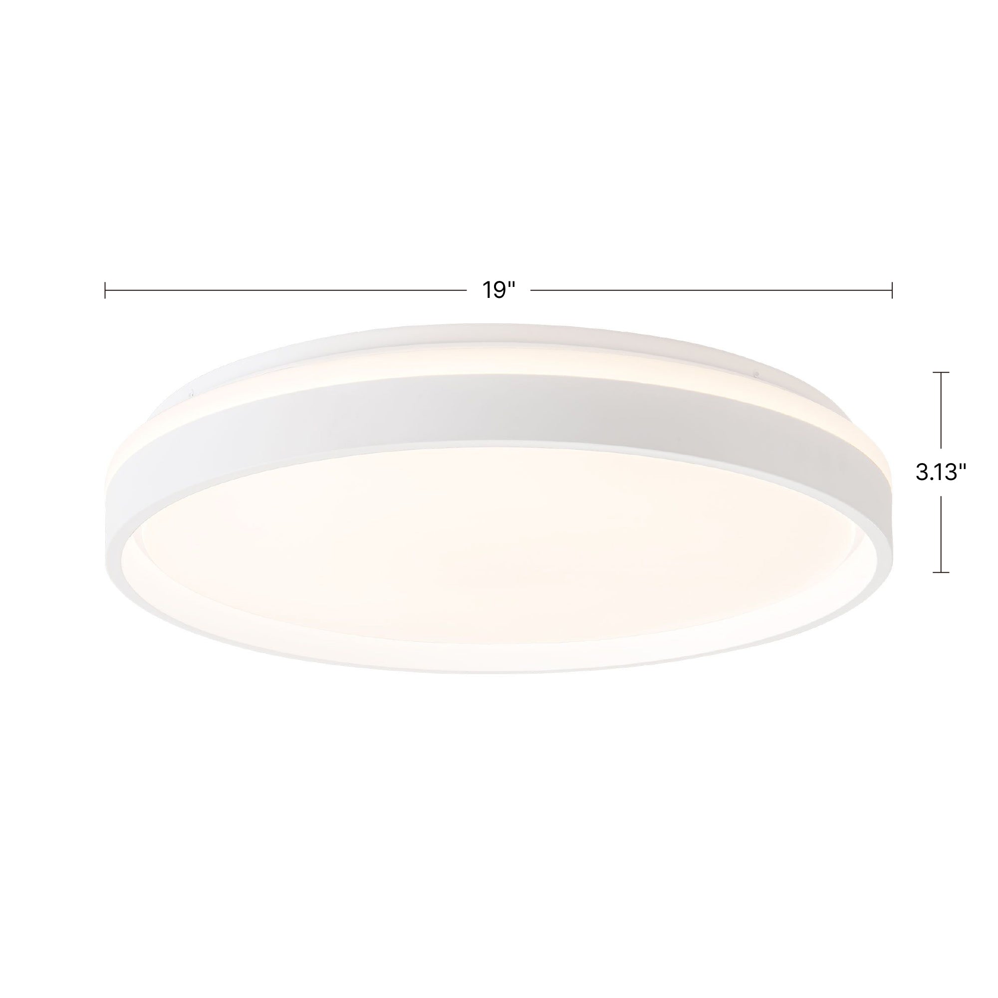 Beanie 19-in Steel Flush Mount