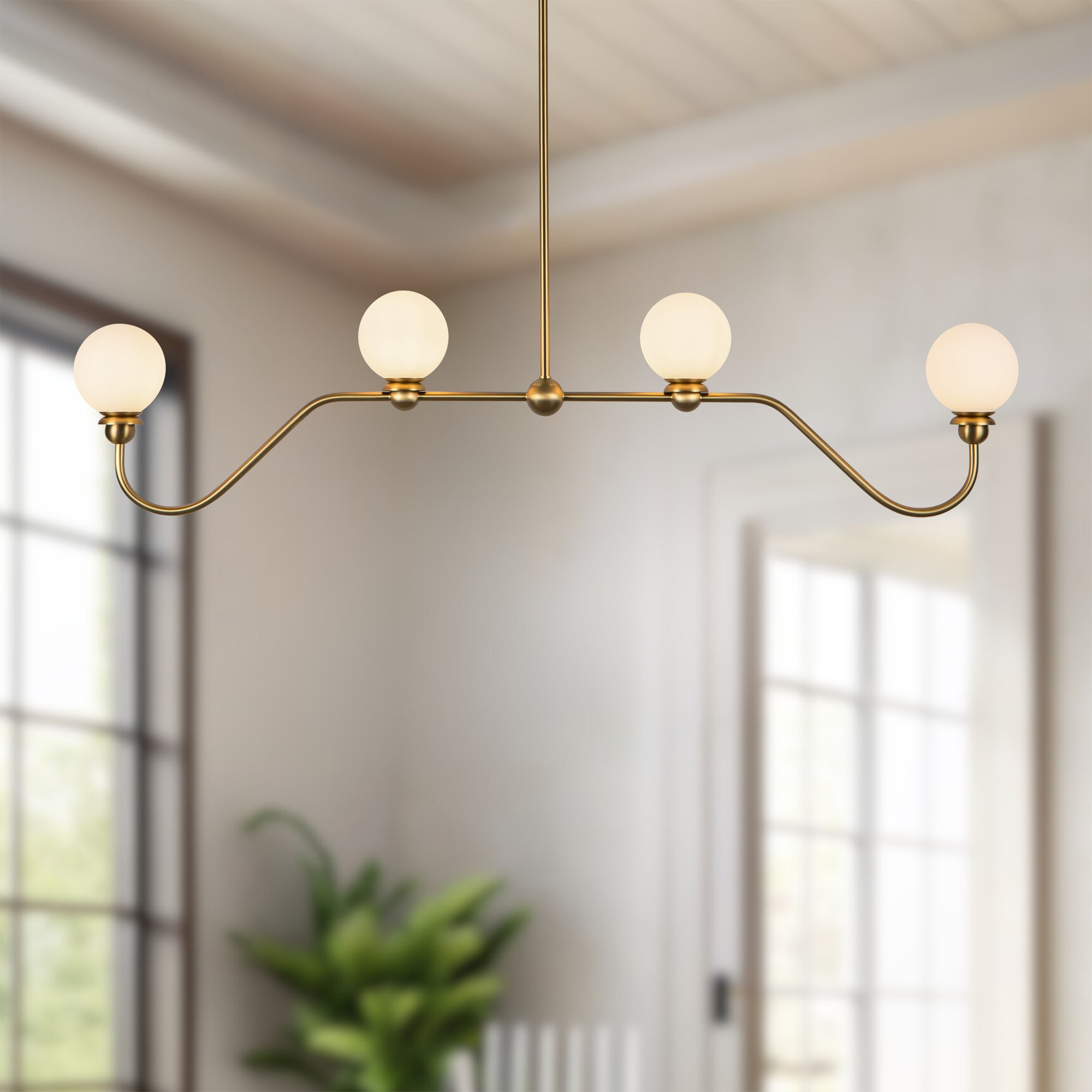 Beckett 49-in Steel Linear Pendant
