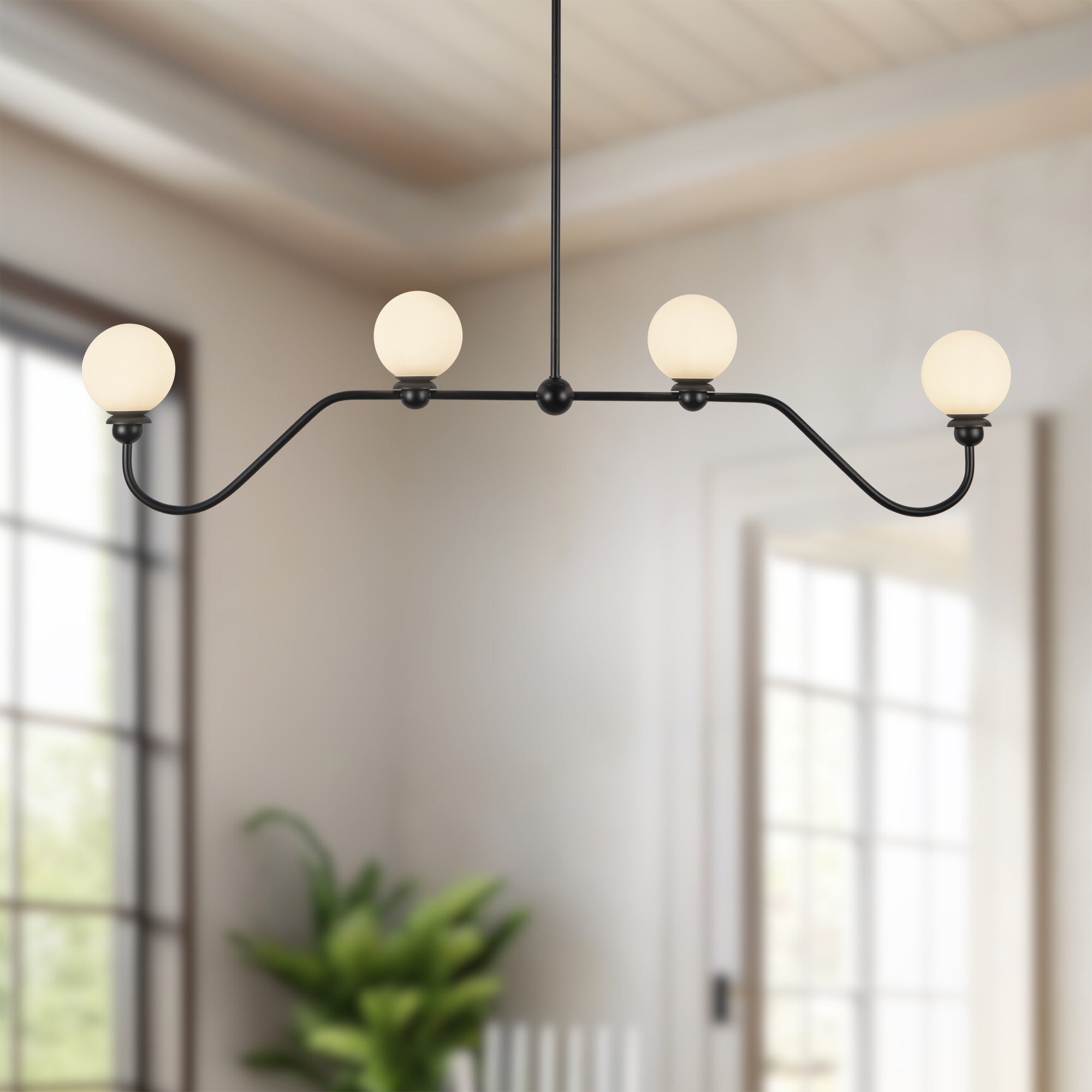 Beckett 49-in Steel Linear Pendant