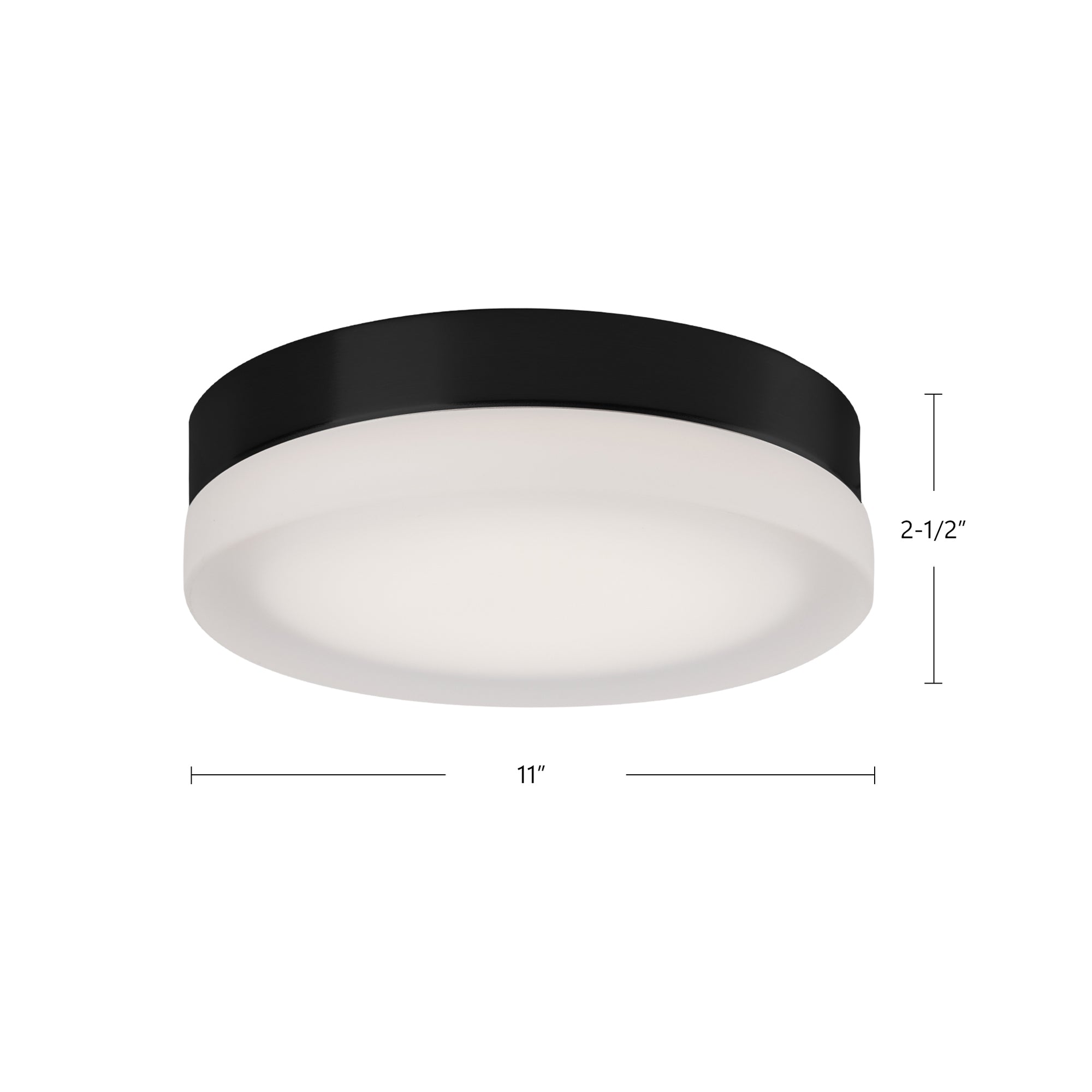 Bedford 11-in Steel Flush Mount