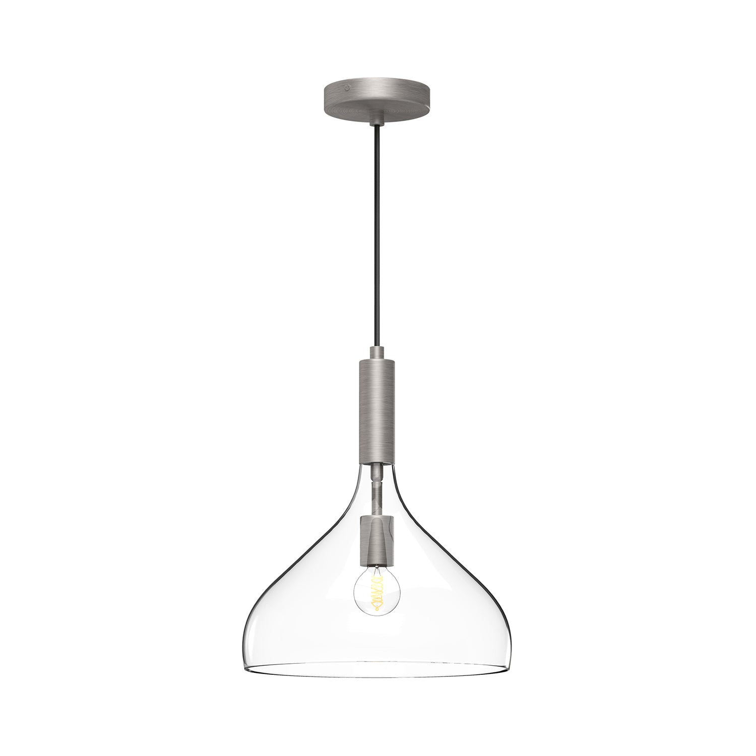 Belleview 12-in Steel Pendant