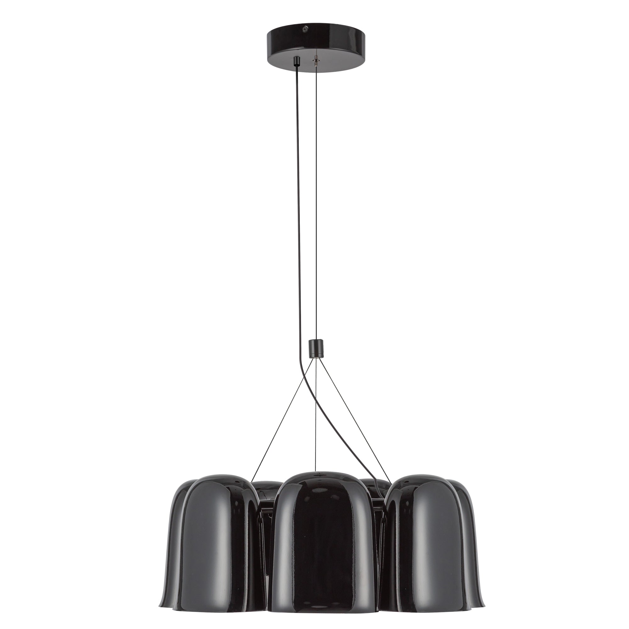 Bell 20-in Steel Chandelier