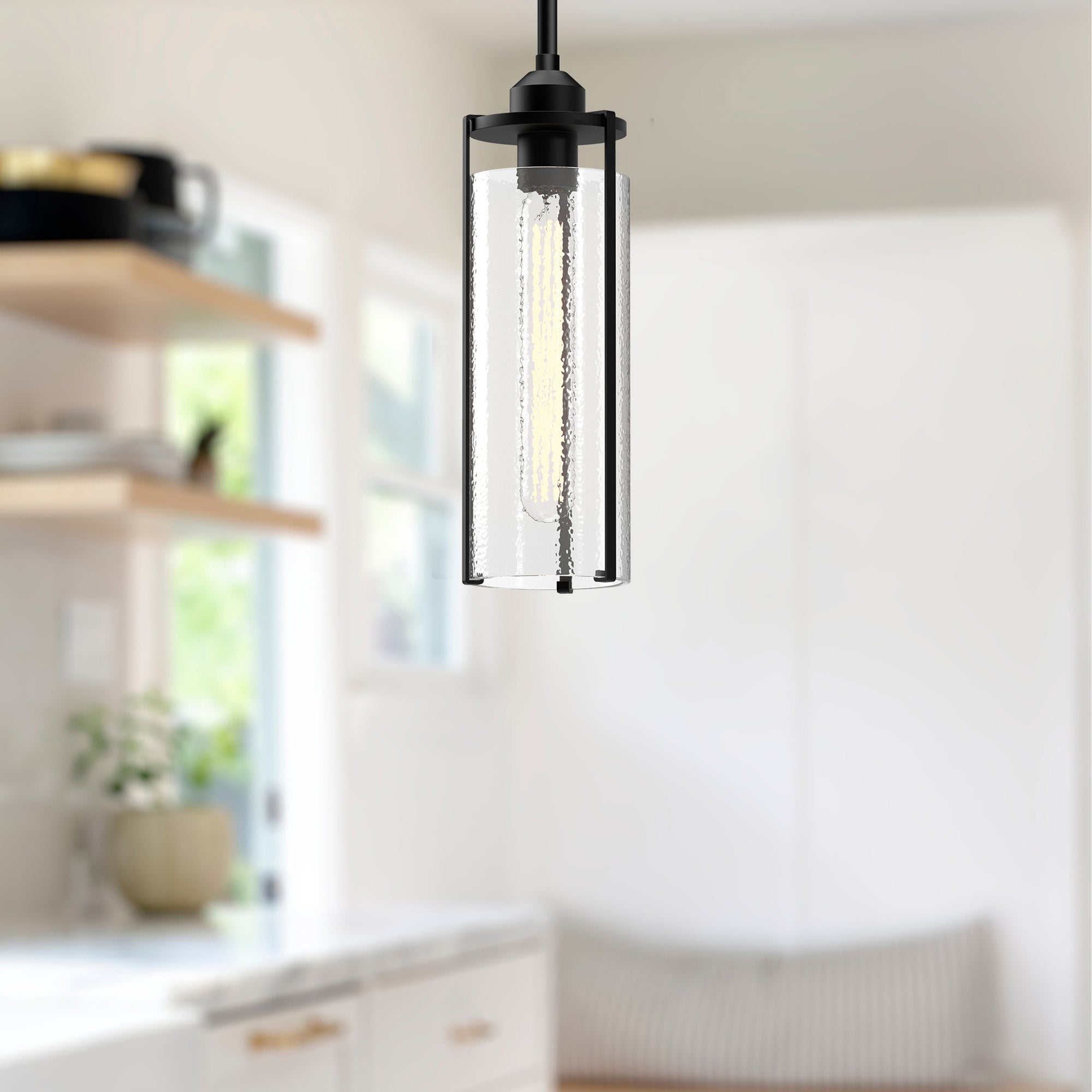 Belmont 5-in Steel Pendant