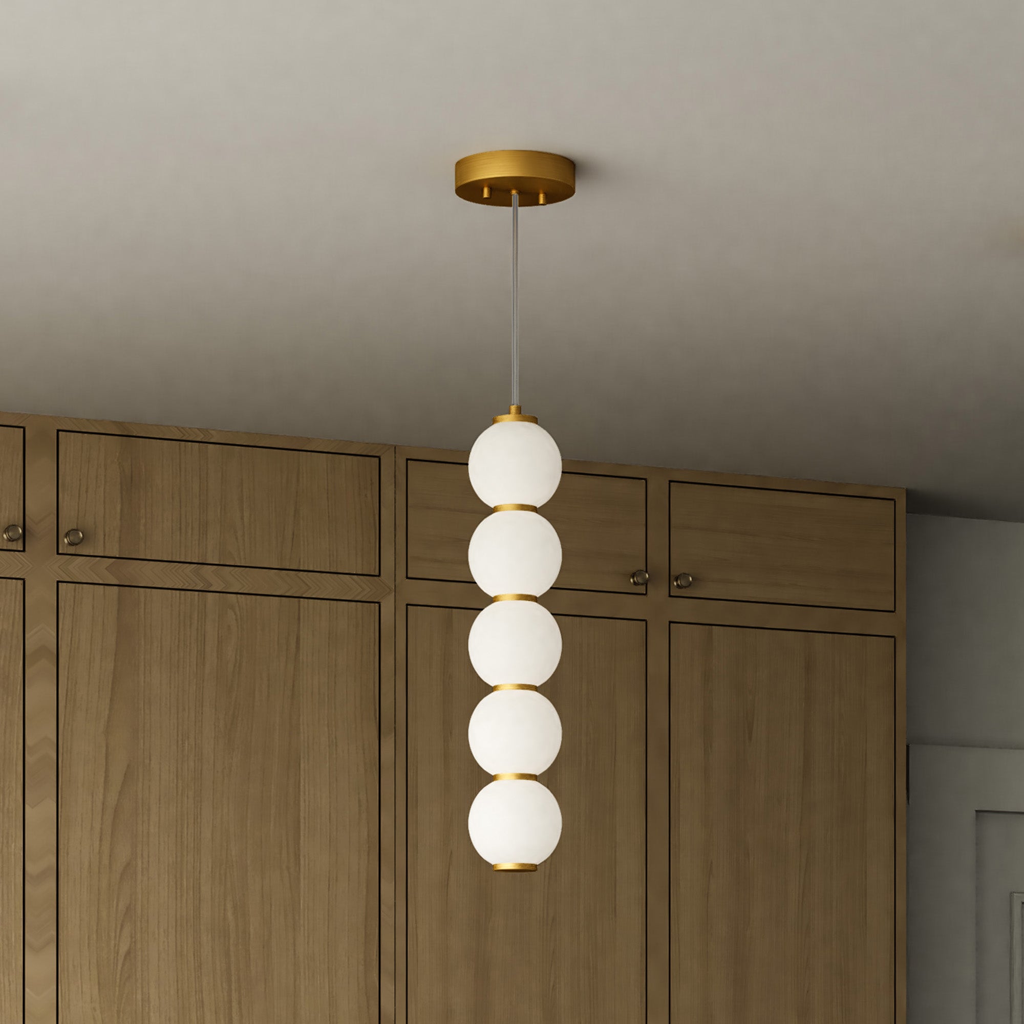 Bijou 5-in Steel Pendant