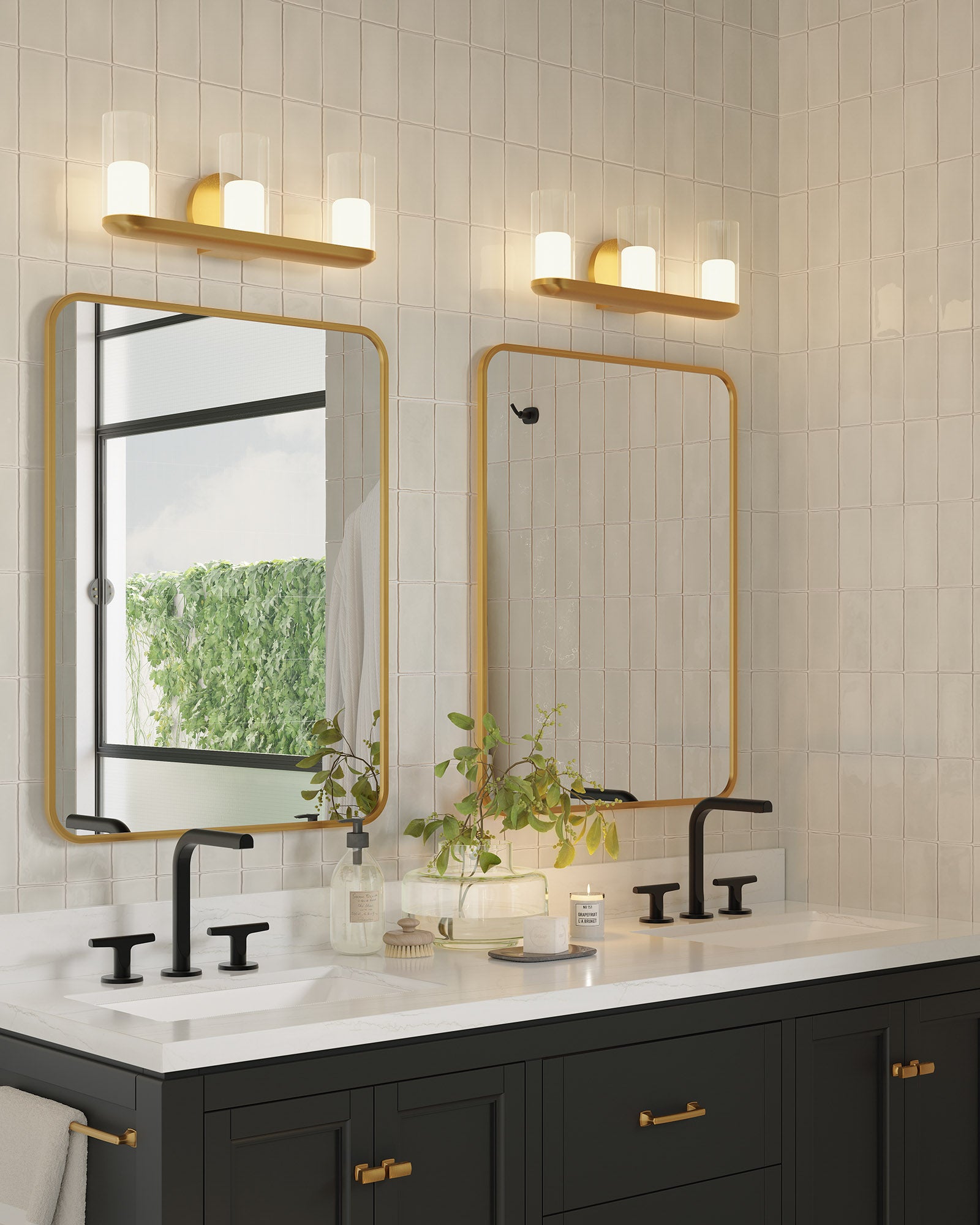 Birch 19-in Aluminum Vanity Light