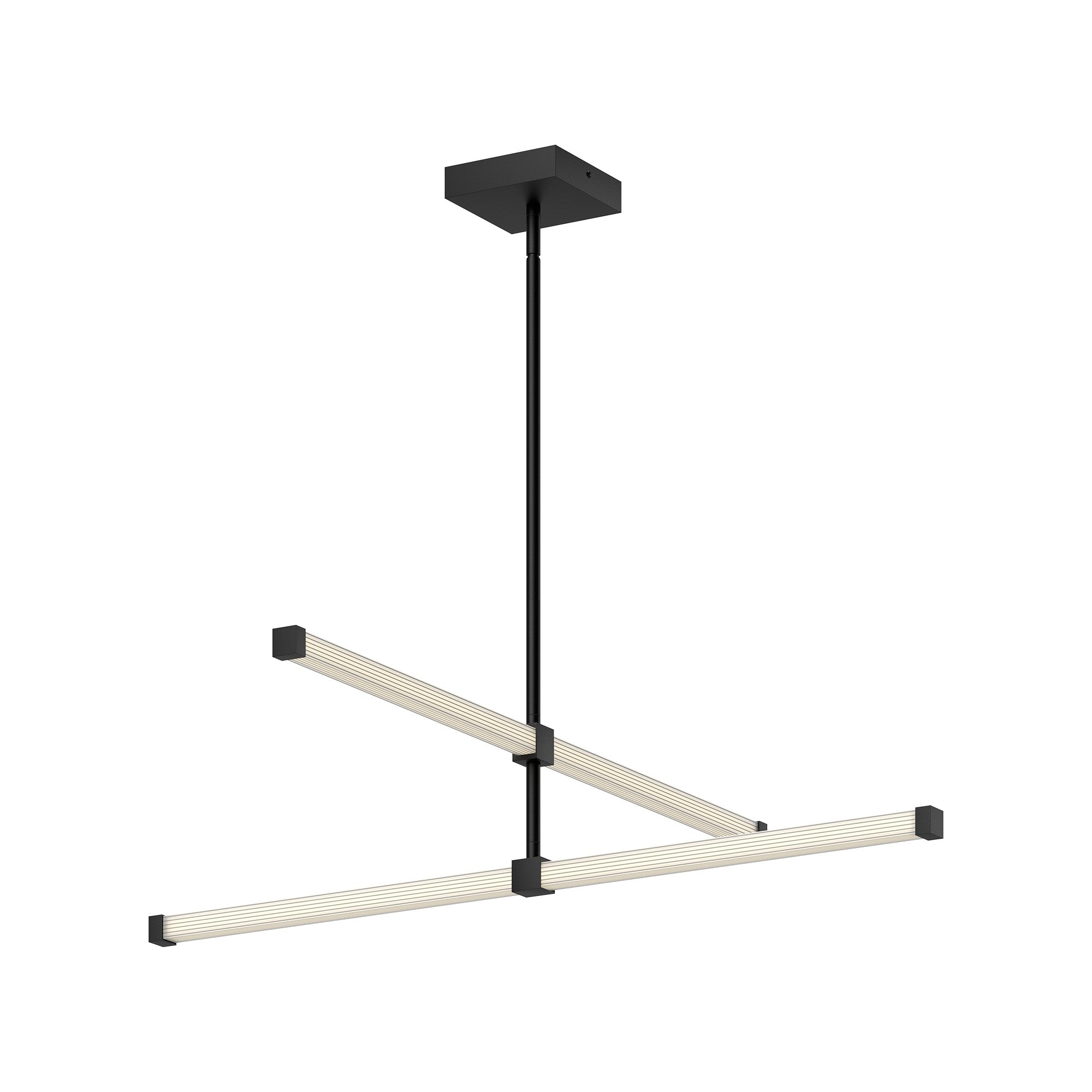 Blade 32-in Aluminum Chandelier