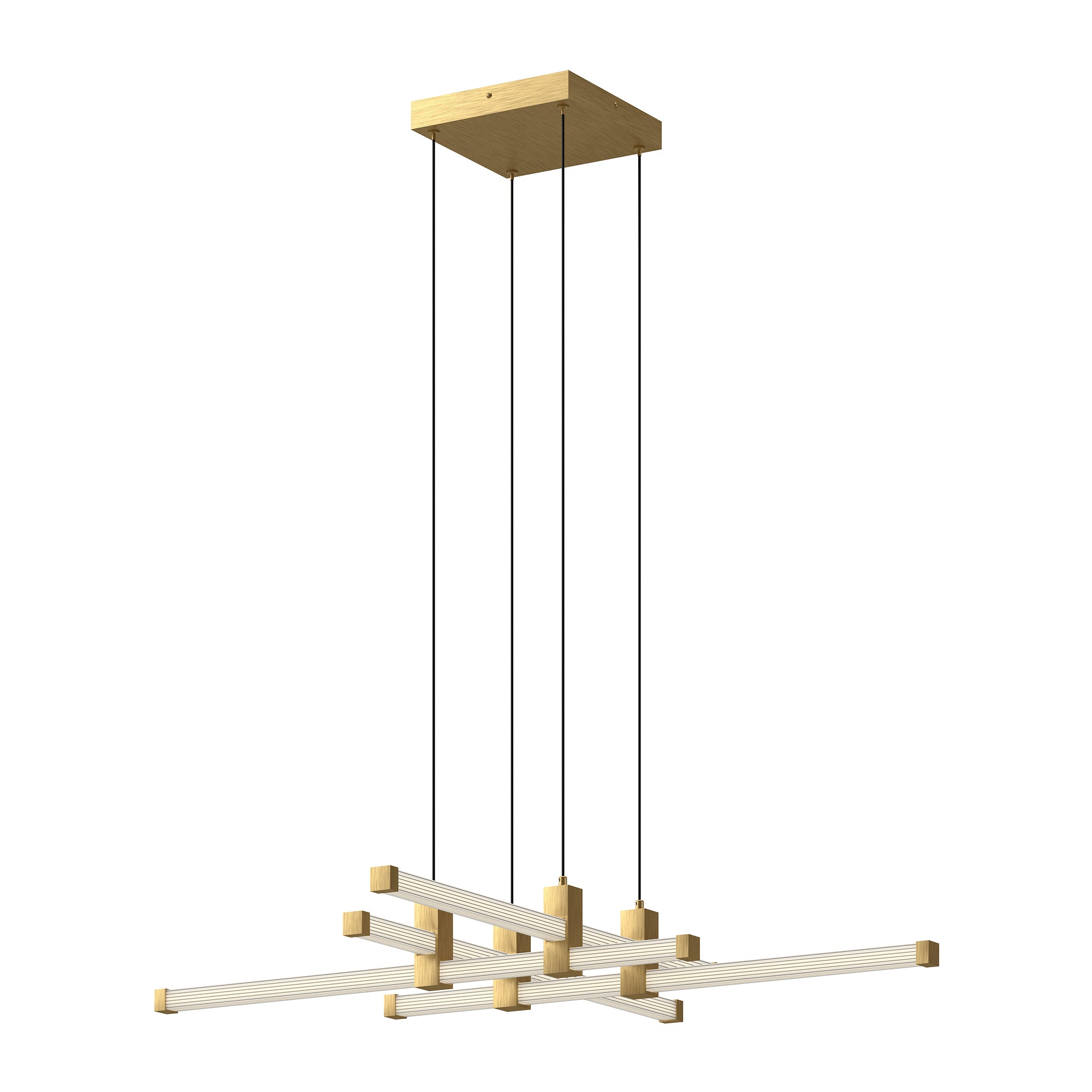 Blade 34-in Aluminum Chandelier