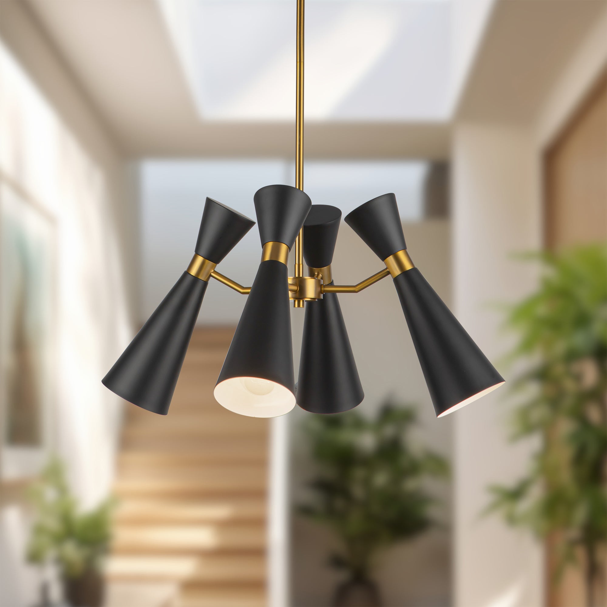 Blake 24-in Steel Chandelier