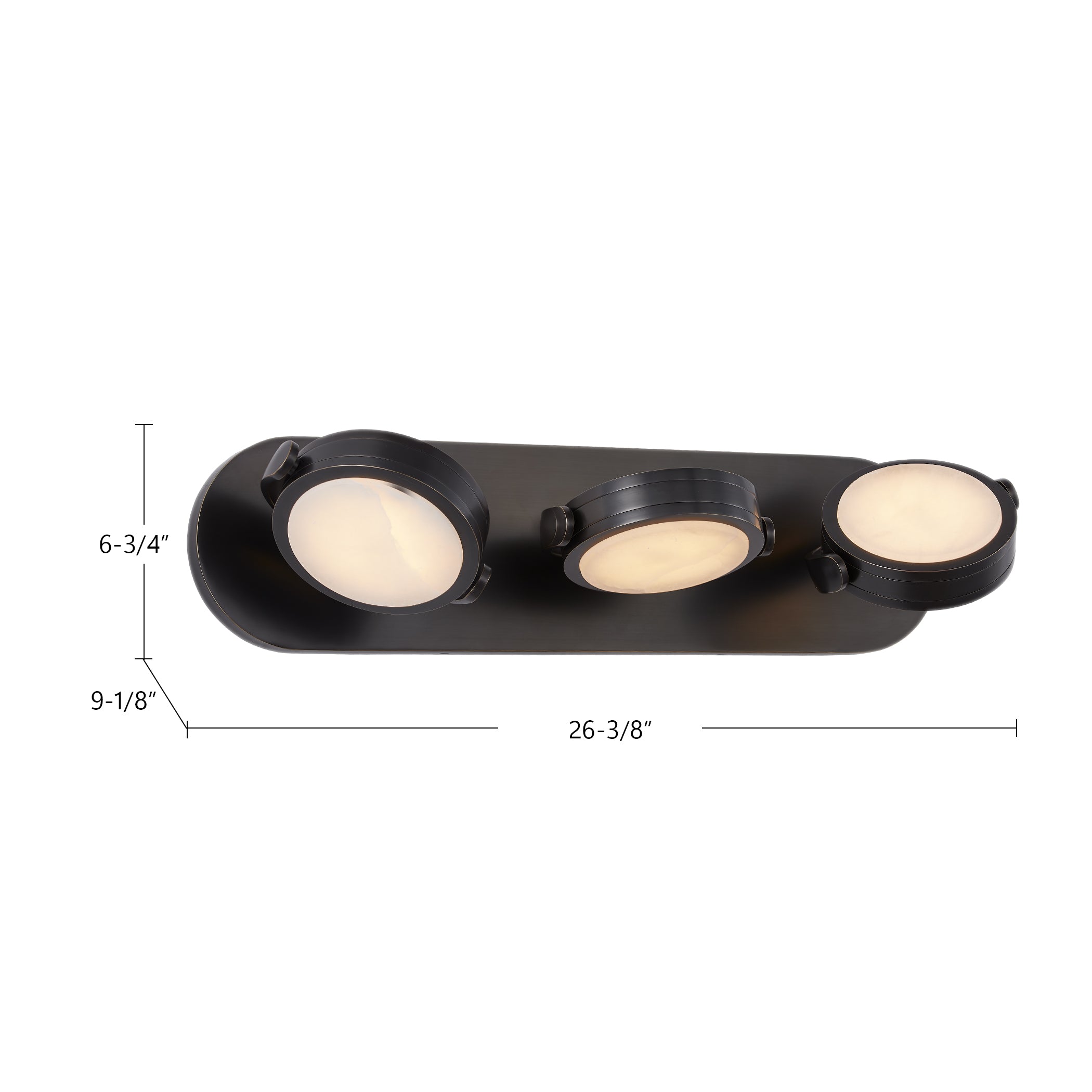 Blanco 26-in Steel Vanity Light