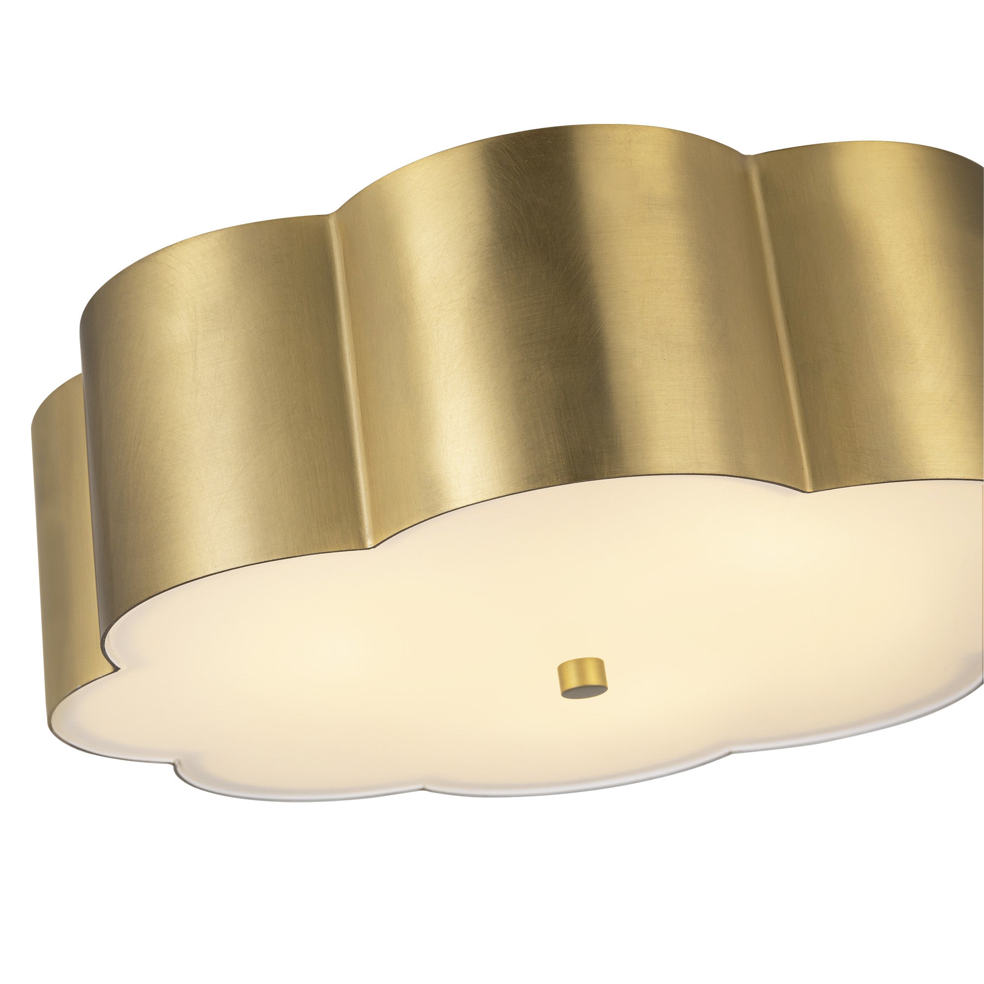 Blossom 14-in Steel Flush Mount