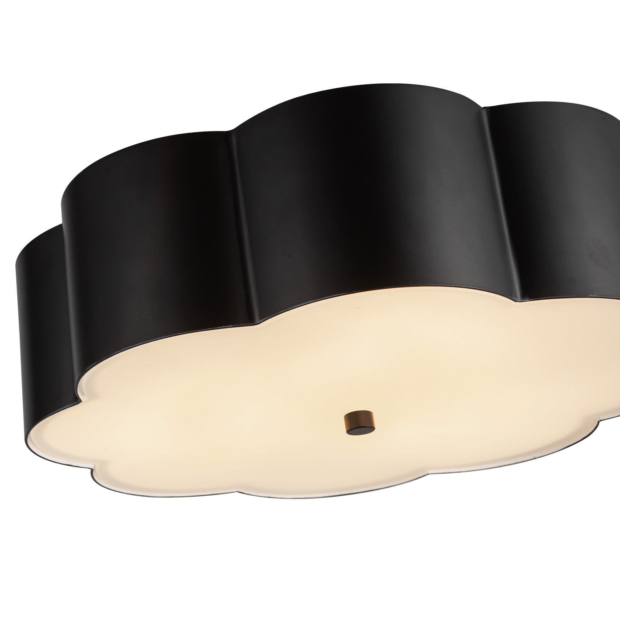 Blossom 14-in Steel Flush Mount