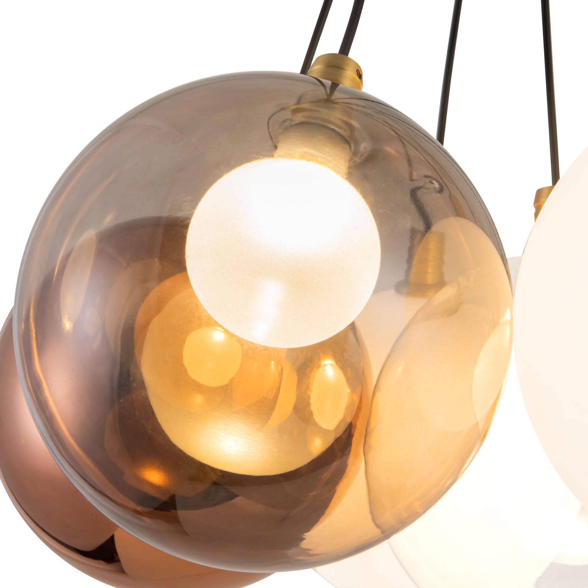 Bolla 17-in Steel Chandelier