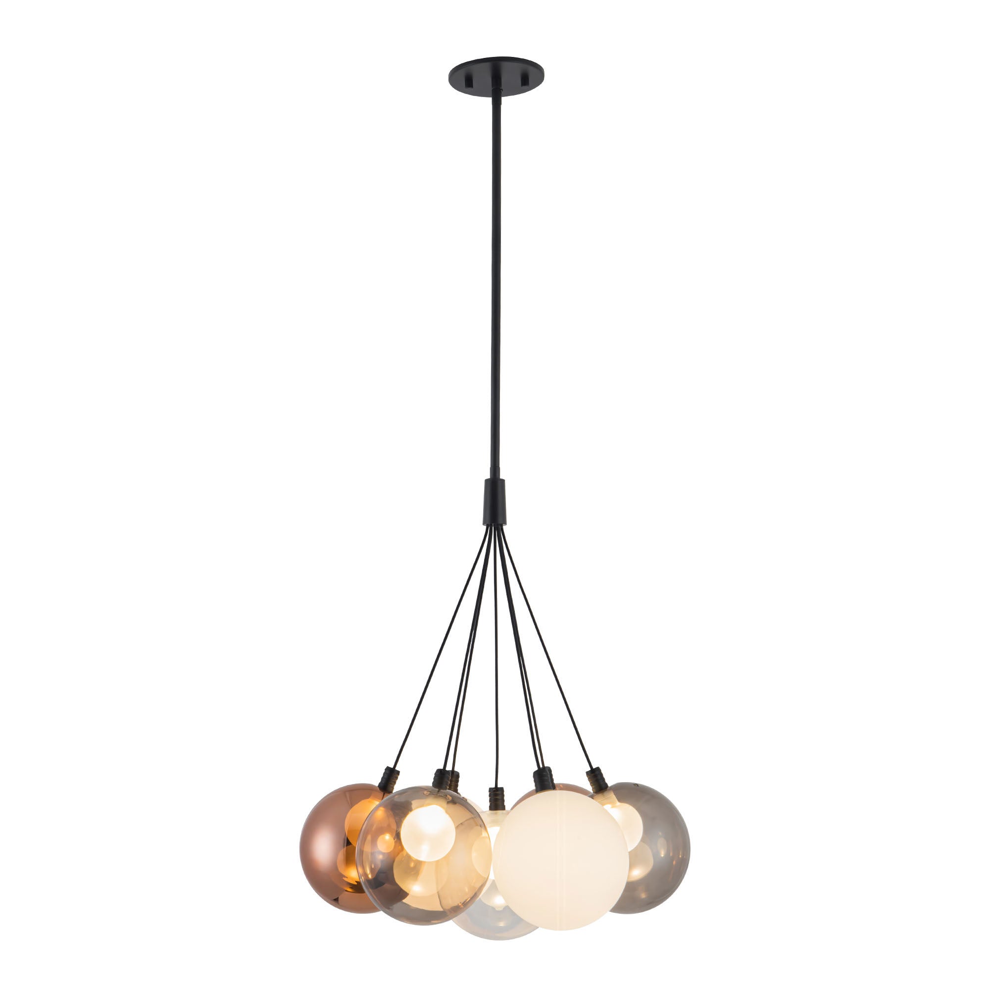 Bolla 17-in Steel Chandelier
