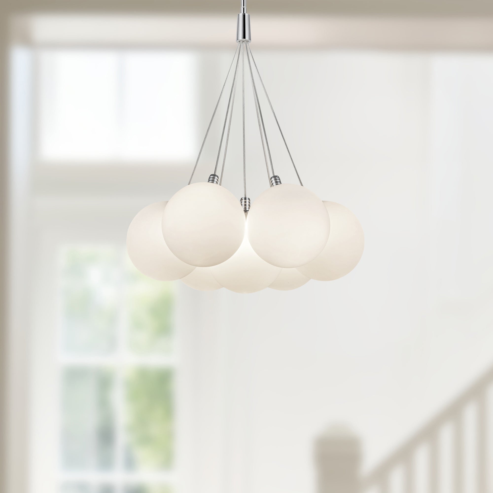 Bolla 17-in Steel Chandelier