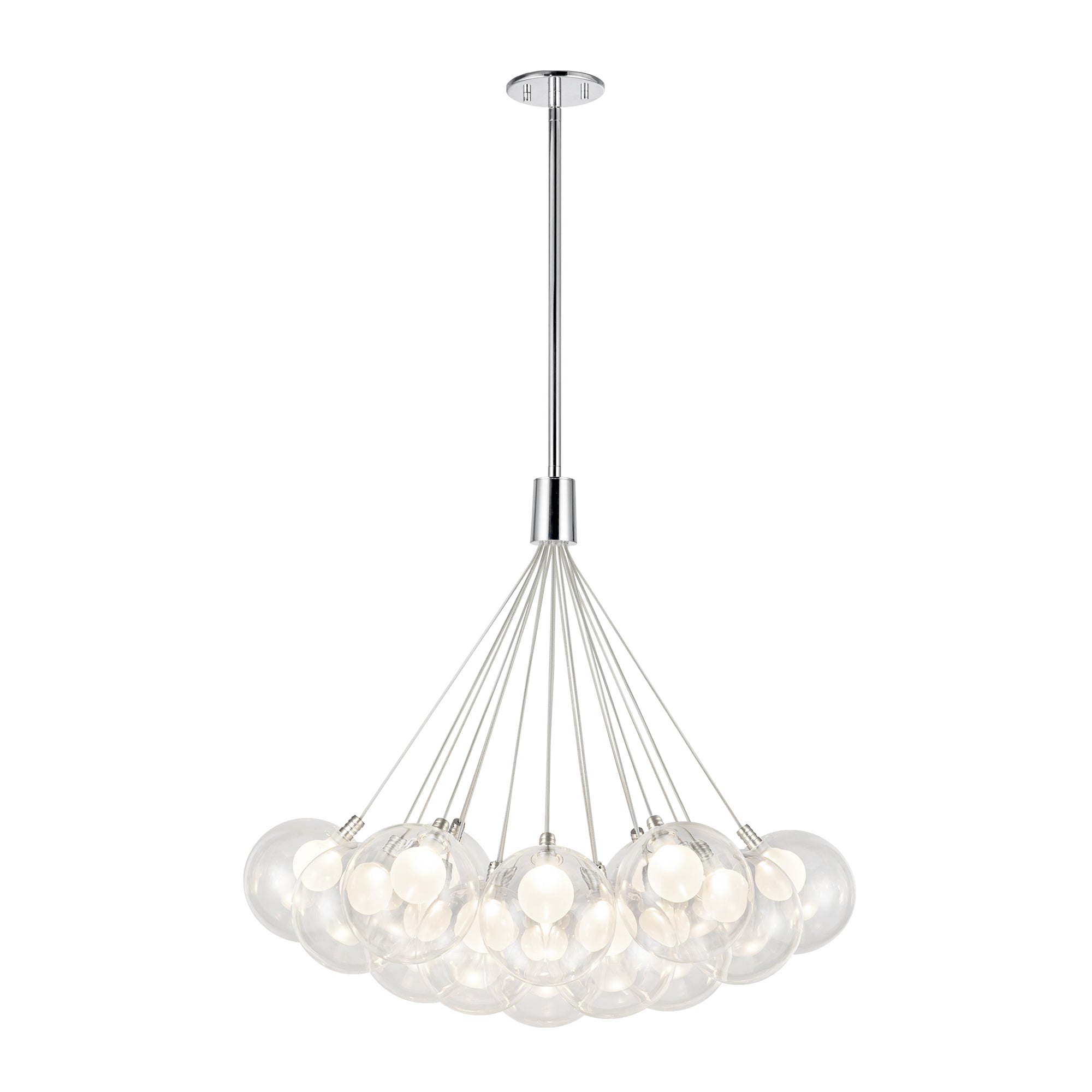 Bolla 28-in Steel Chandelier