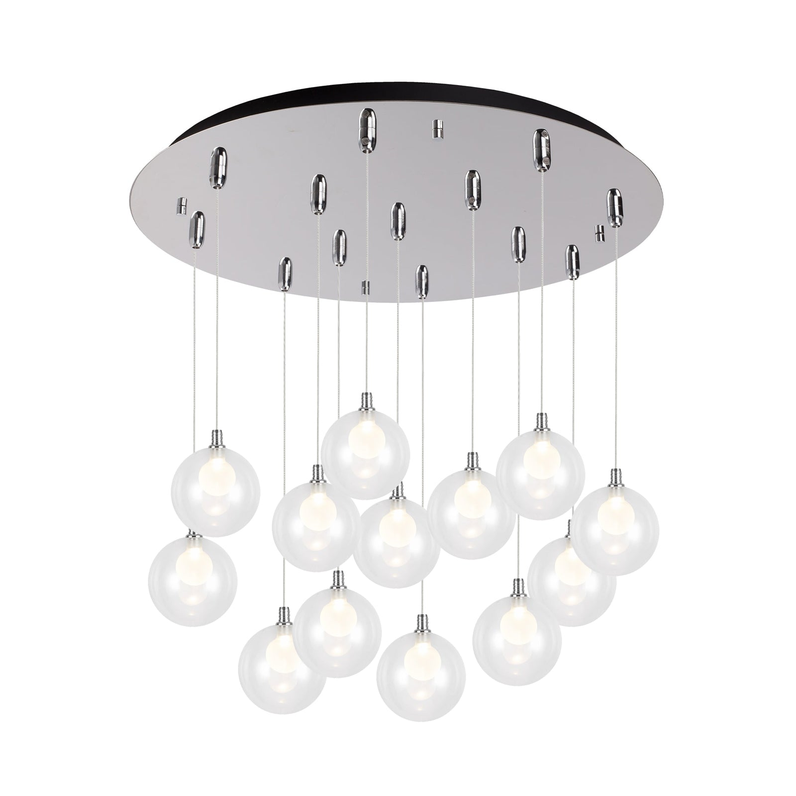 Bolla 25-in Steel Multi Pendant