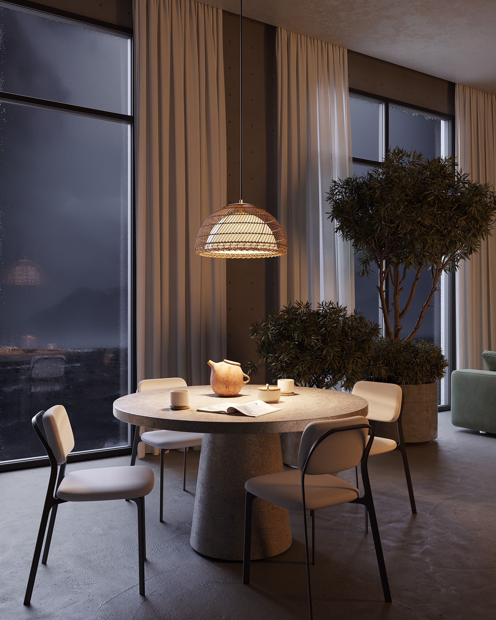 Bondi 16-in Steel Pendant