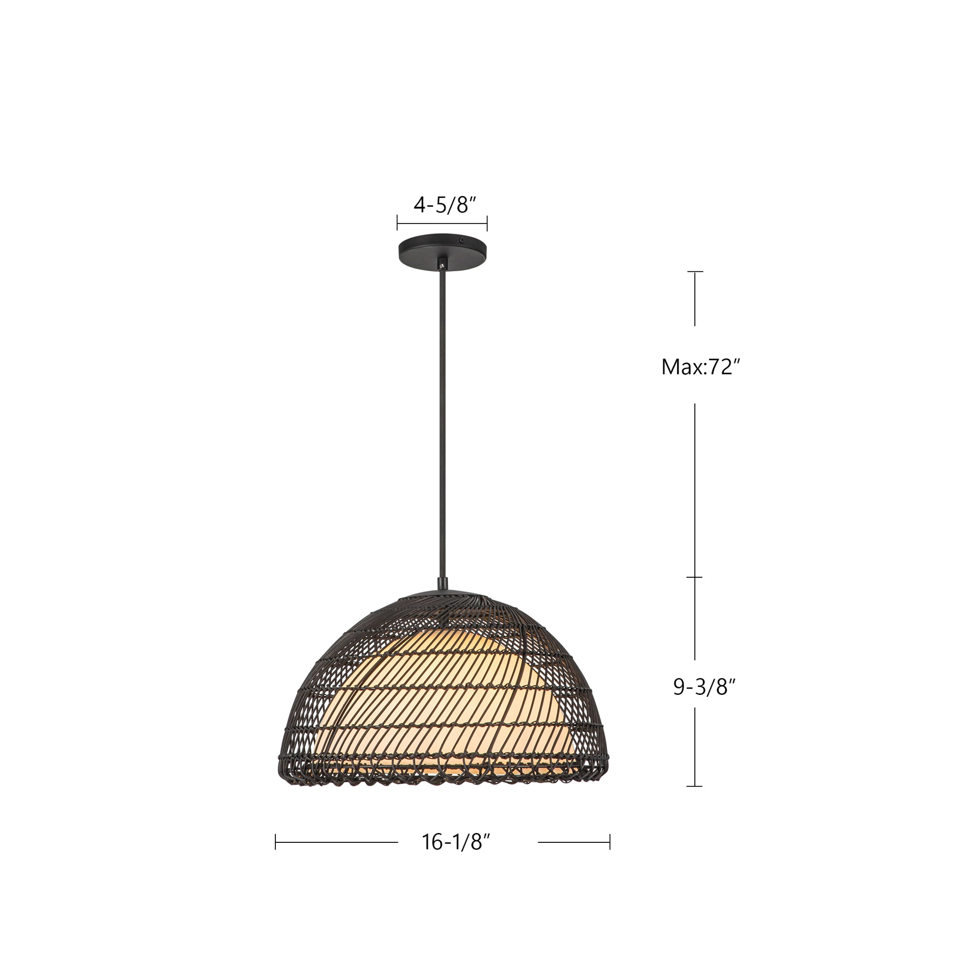Bondi 16-in Steel Pendant
