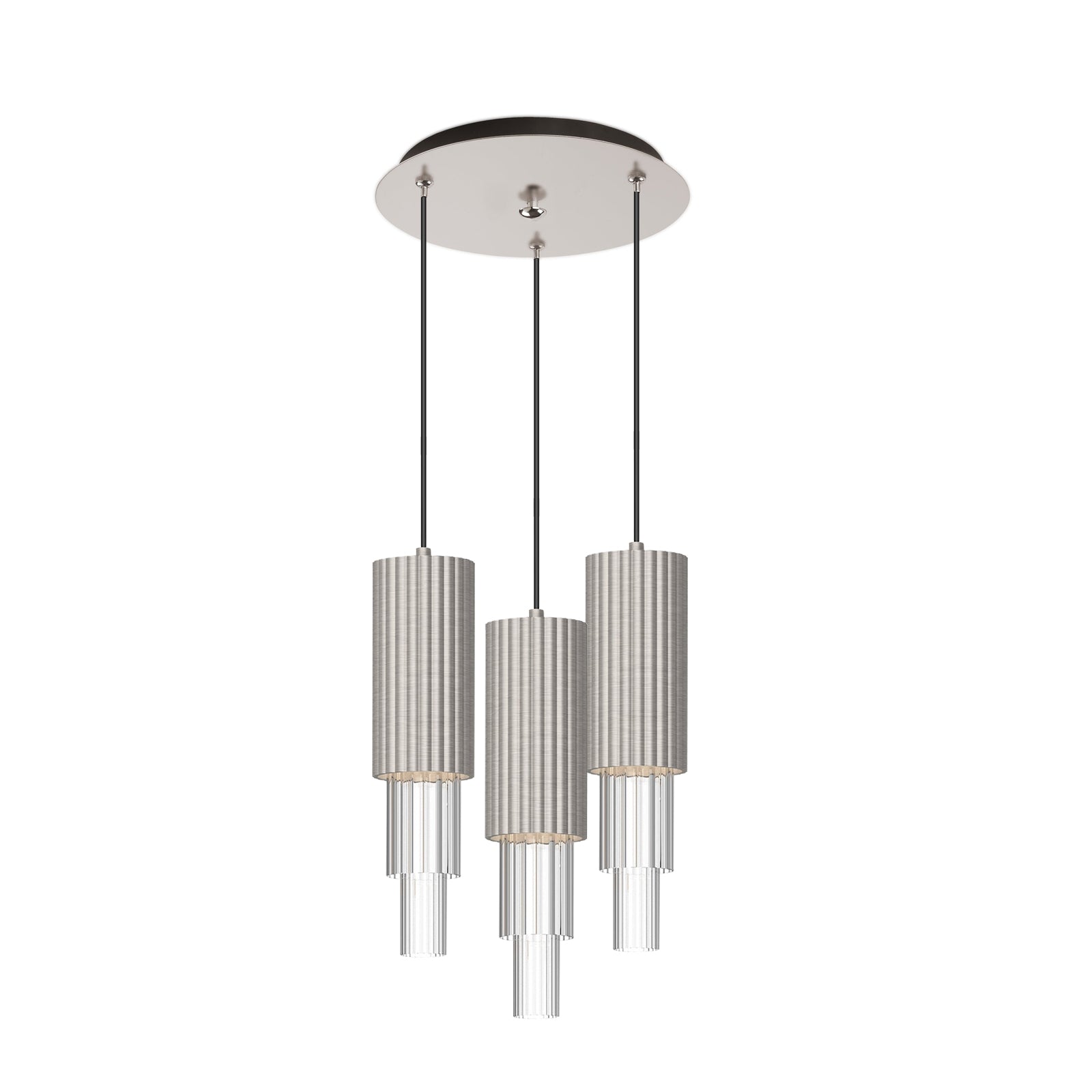 Bordeaux 12-in Steel Multi Pendant