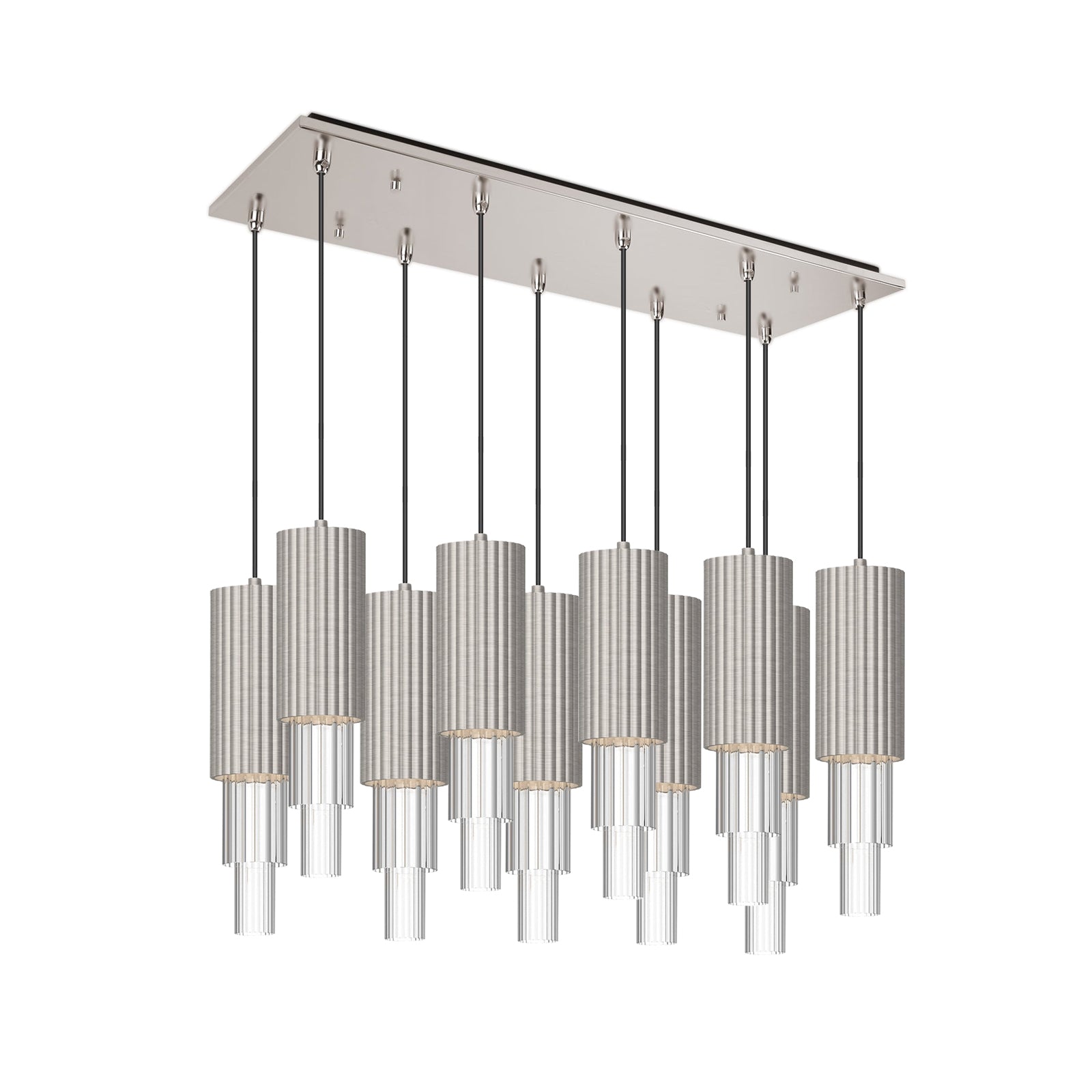 Bordeaux 28-in Steel Multi Pendant