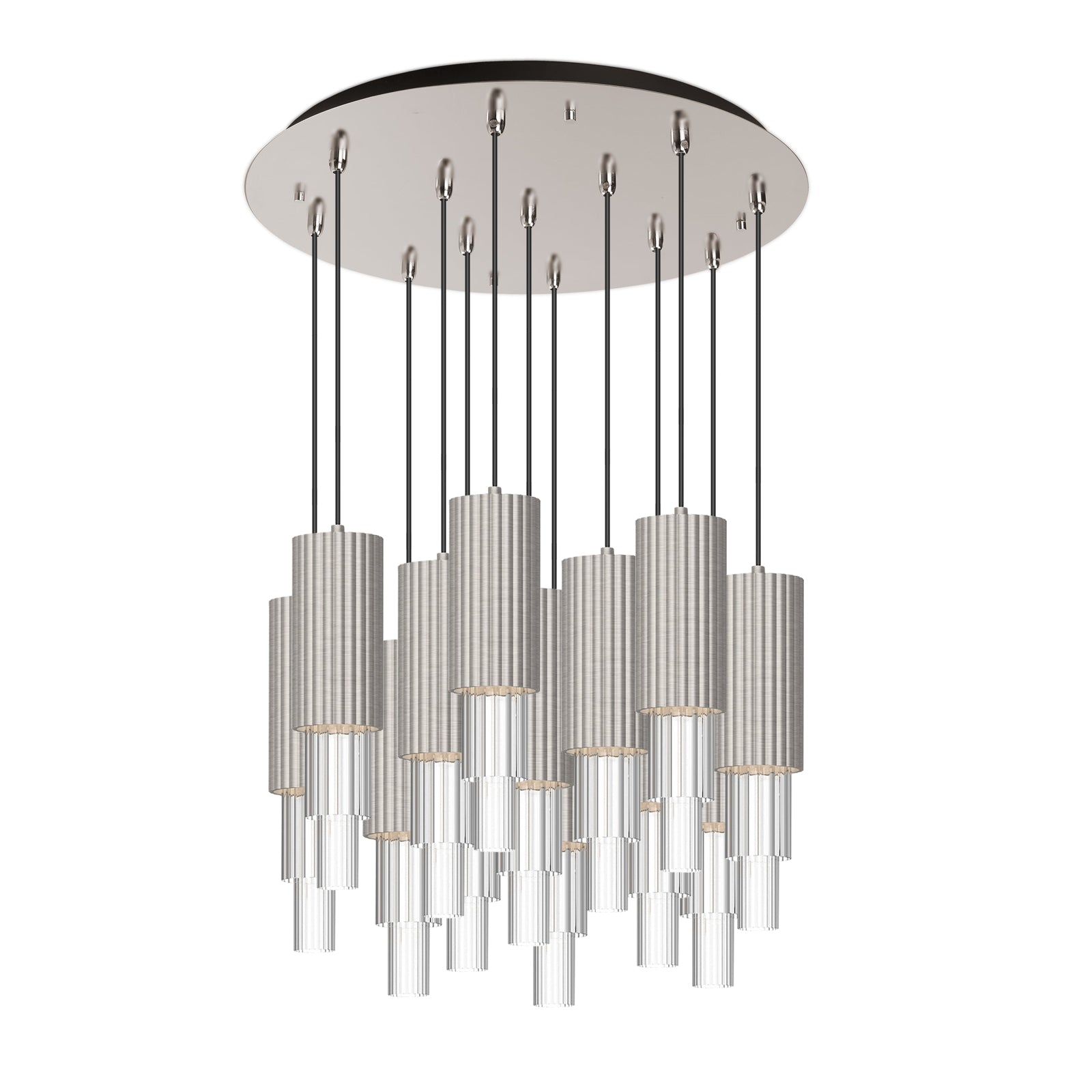 Bordeaux 24-in Steel Multi Pendant