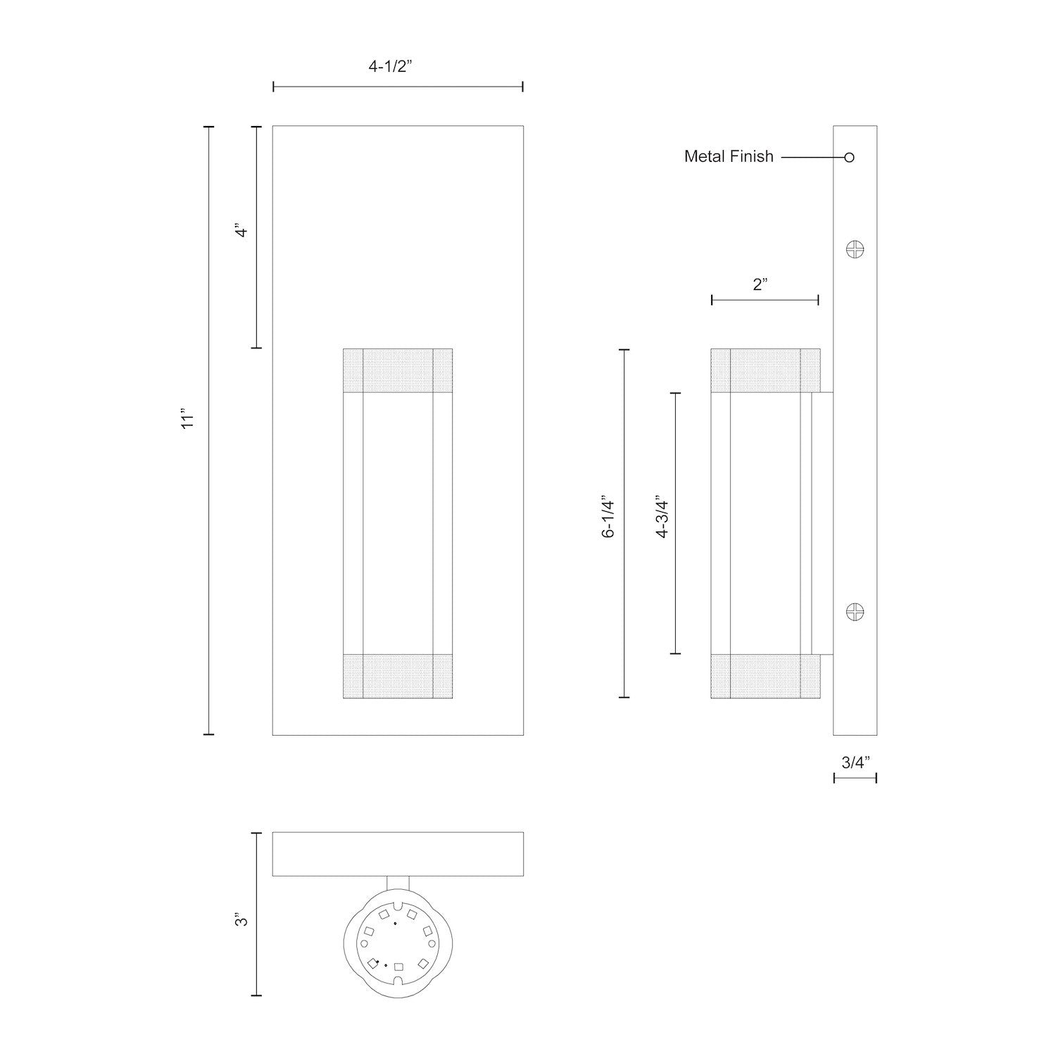 Brazen 5-in Aluminum Steel Wall Sconce