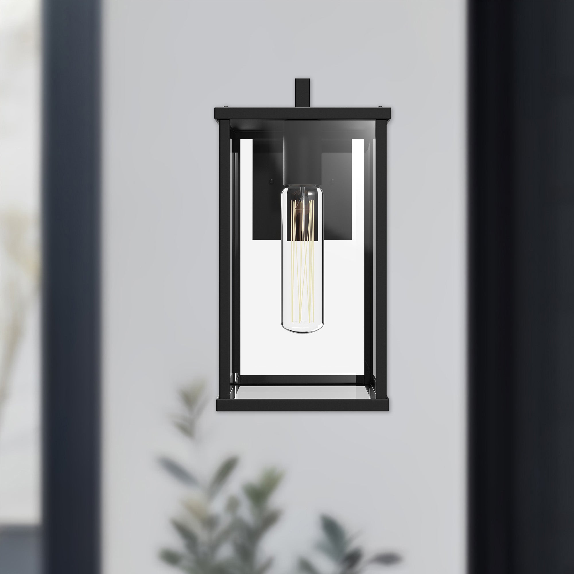 Brentwood 12-in Steel Outdoor Wall Sconce