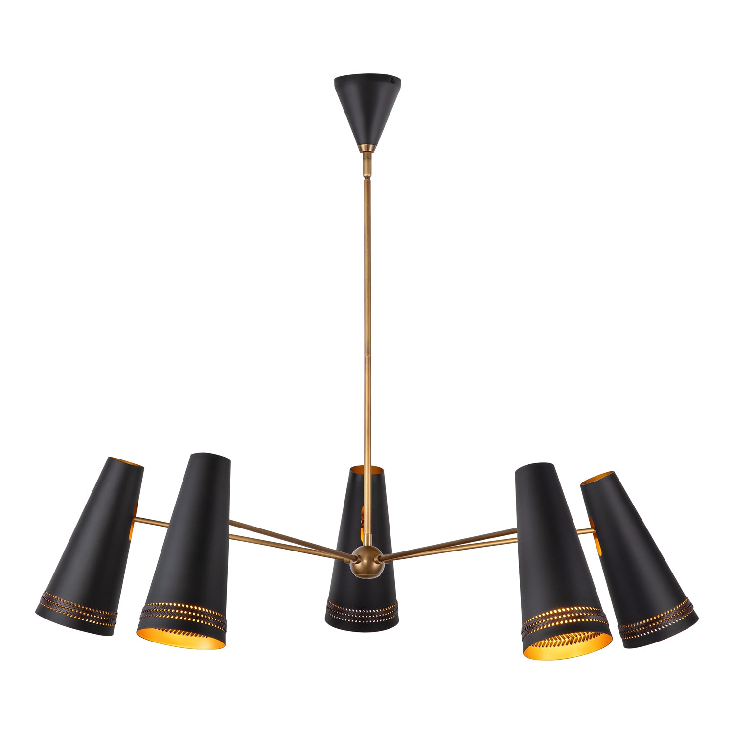 Brickell 45-in Steel Chandelier