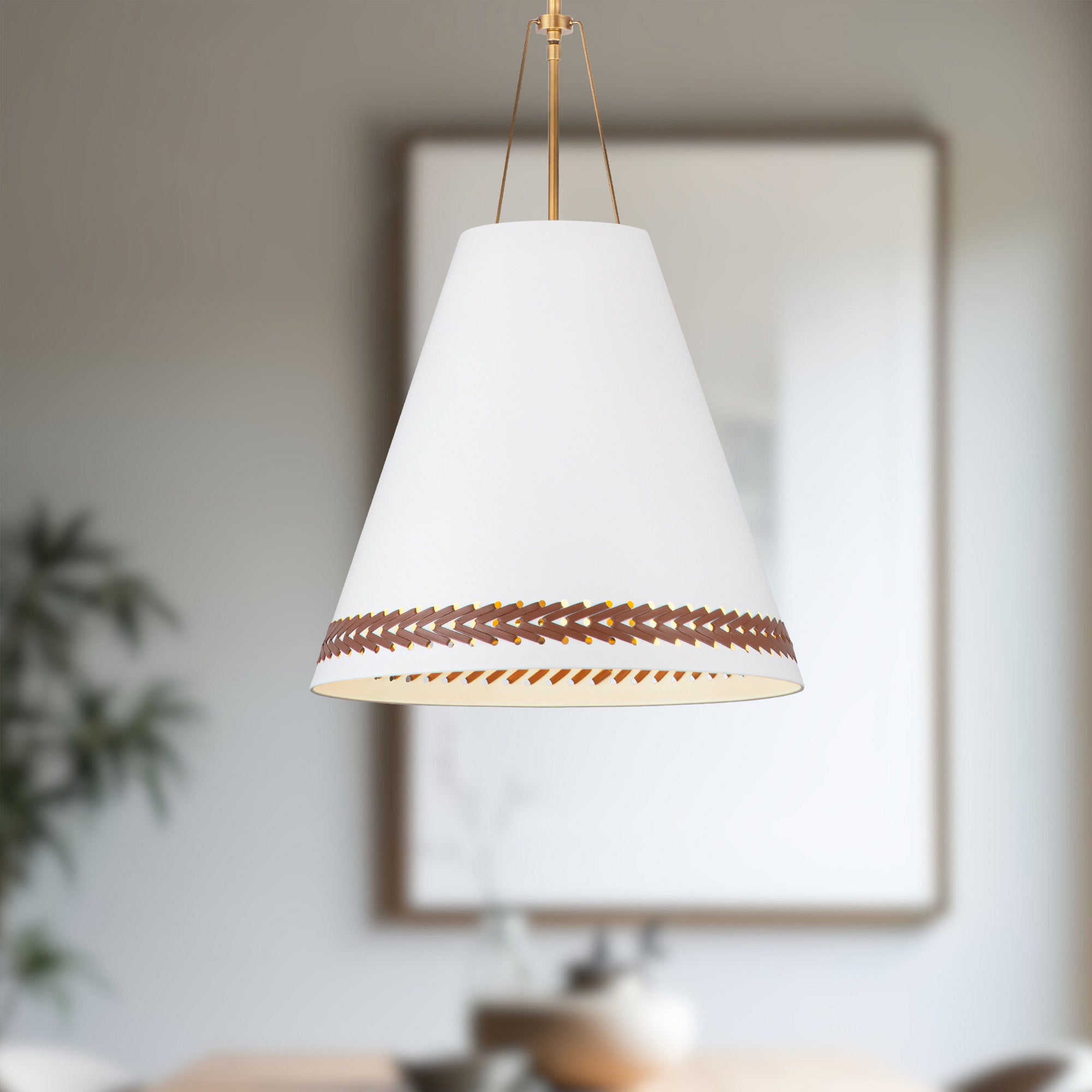 Brickell 20-in Steel Pendant