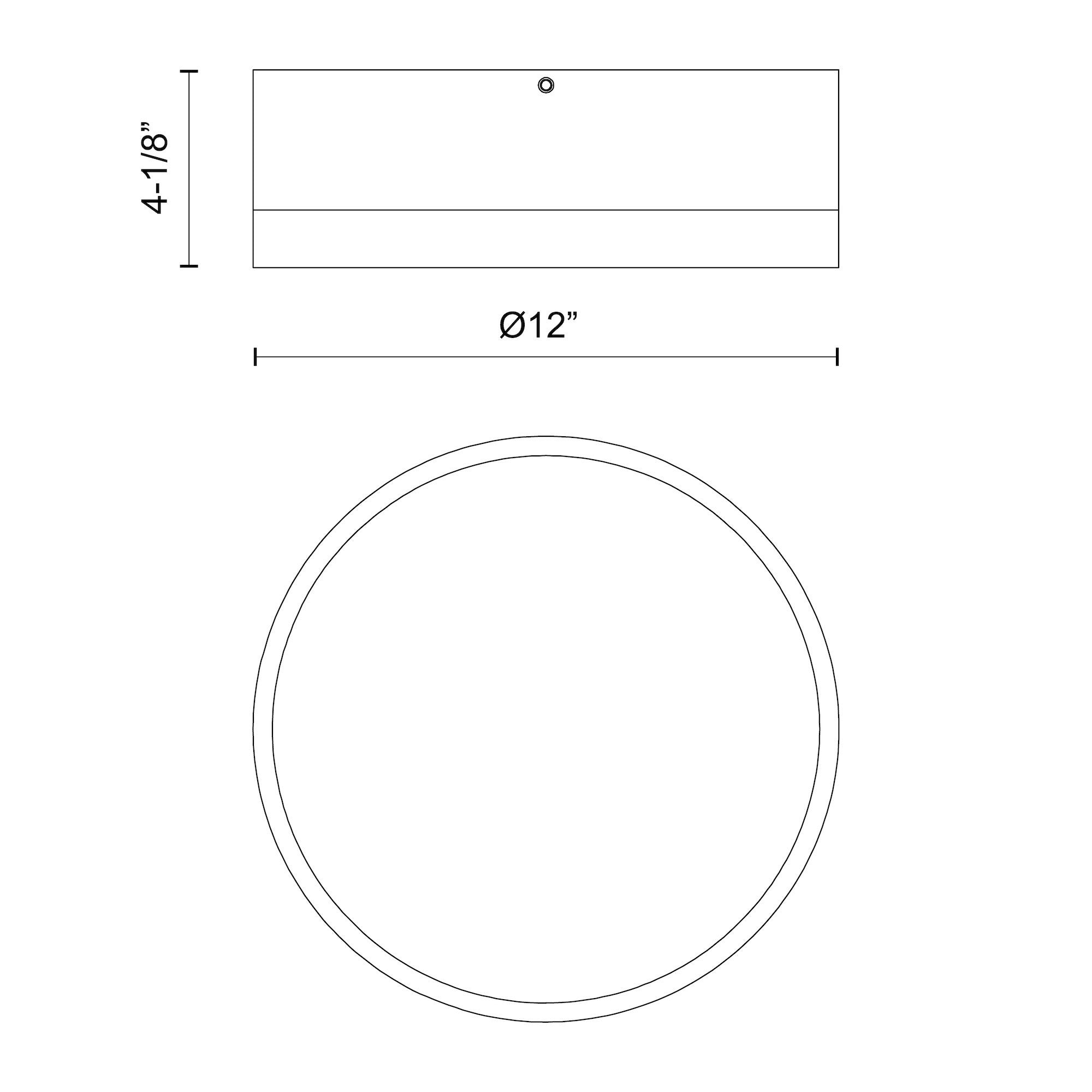 Brisbane 12-in Steel Flush Mount